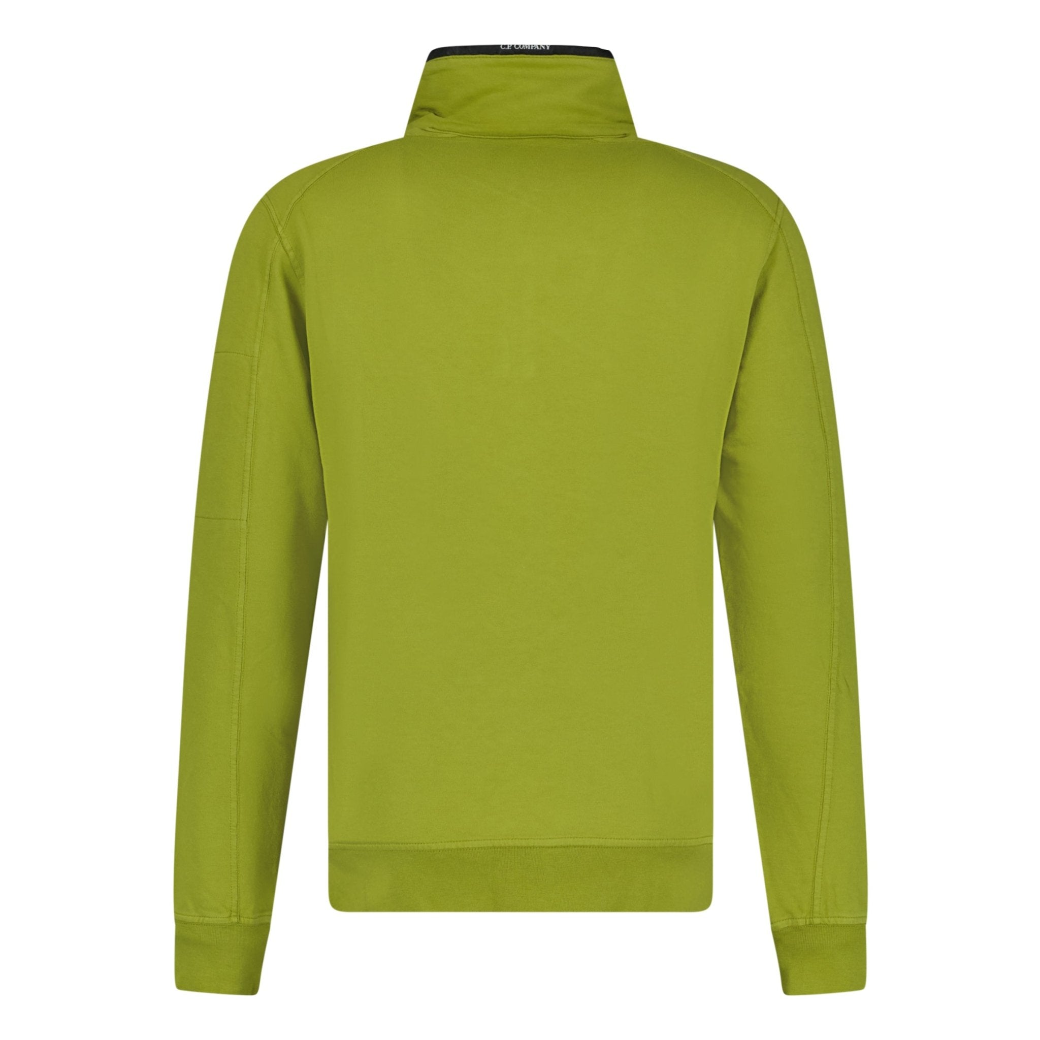 CP Company 1/4 Zip Lens Sweatshirt Light Fleece Olive