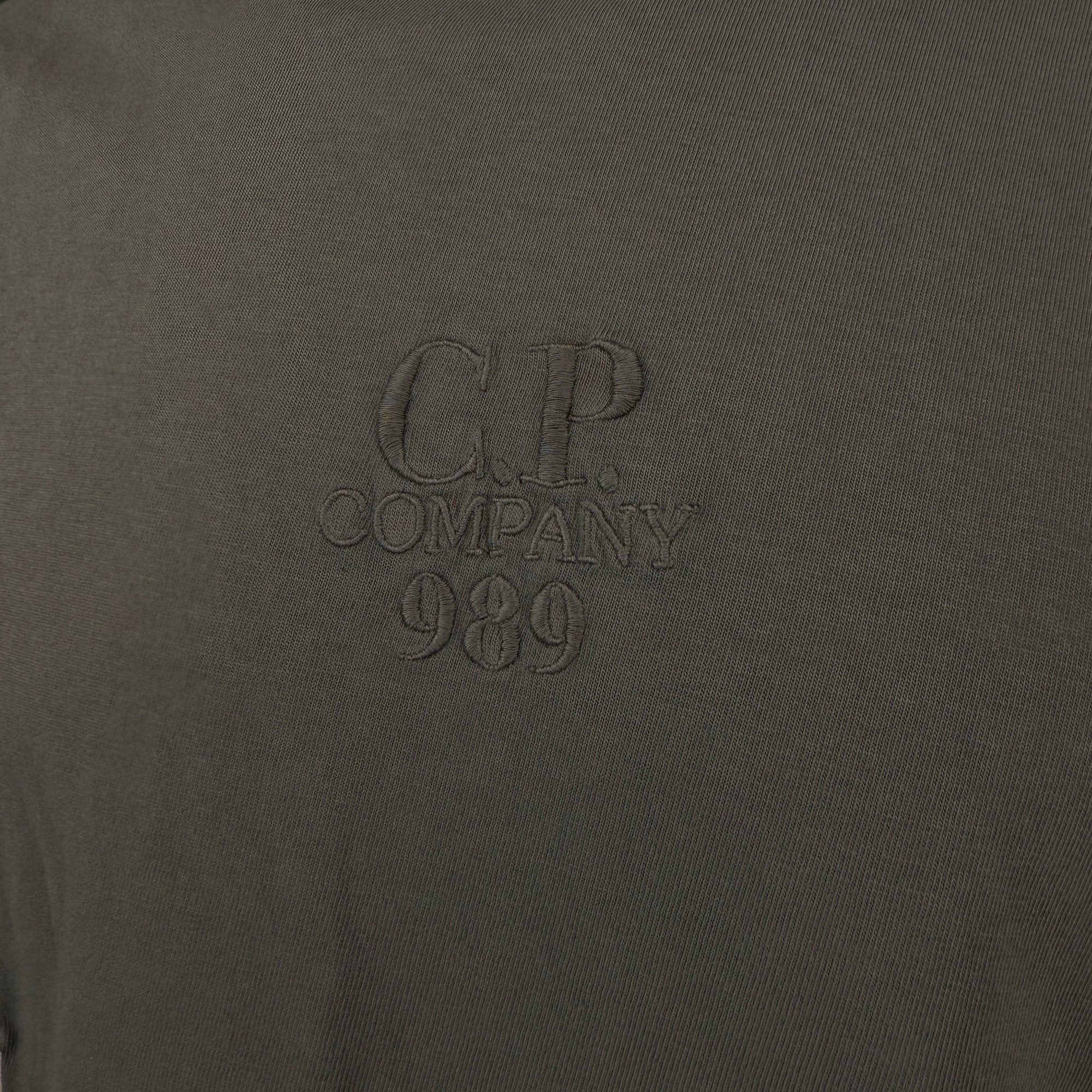 CP Company 20/1 Jersey Boxy Logo T-Shirt Grape Leaf