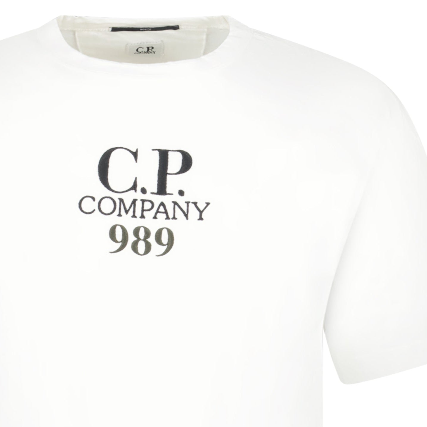 CP Company 20/1 Jersey Boxy Logo T-Shirt White