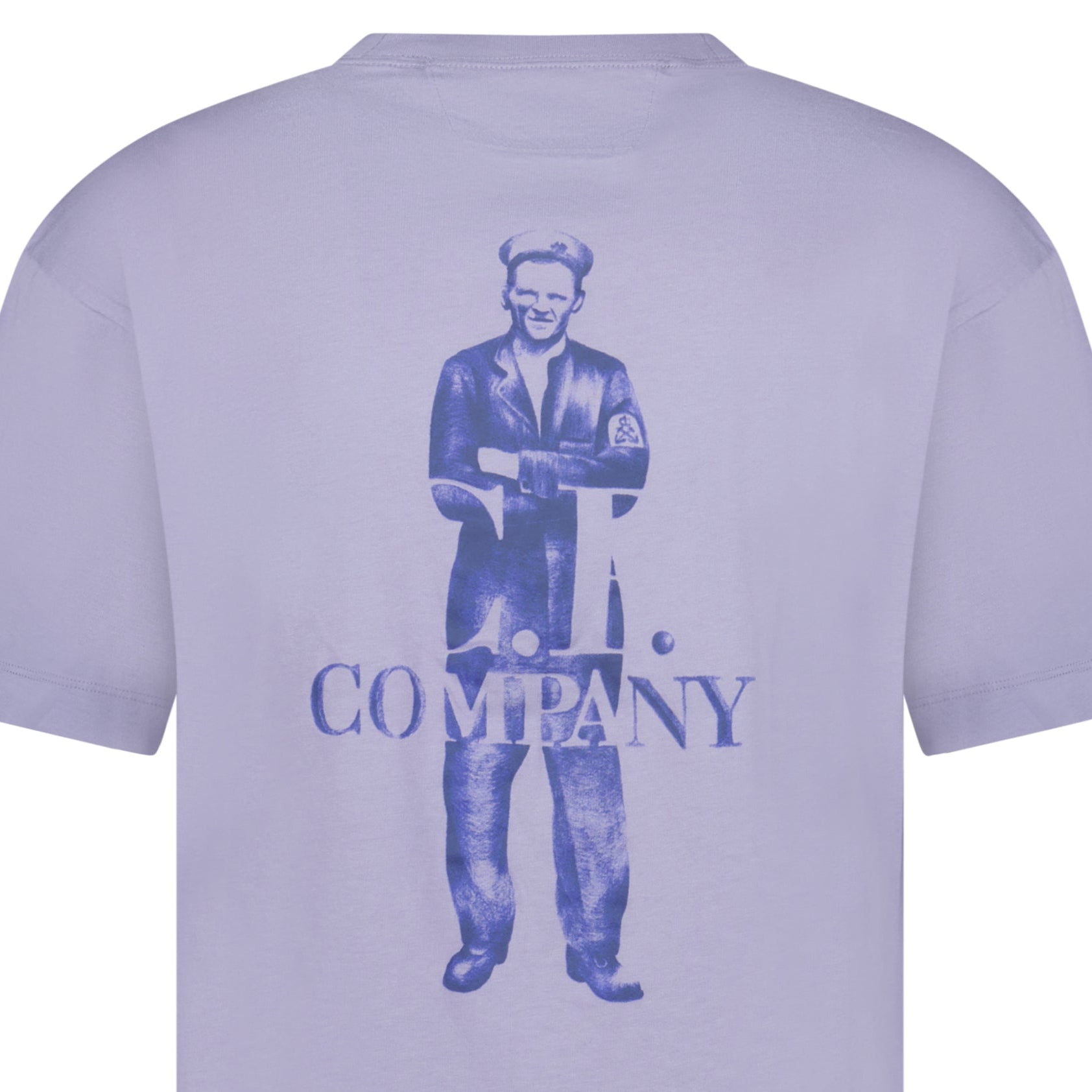 CP Company 30/1 Jersey Logo T-Shirt Lavender Violet