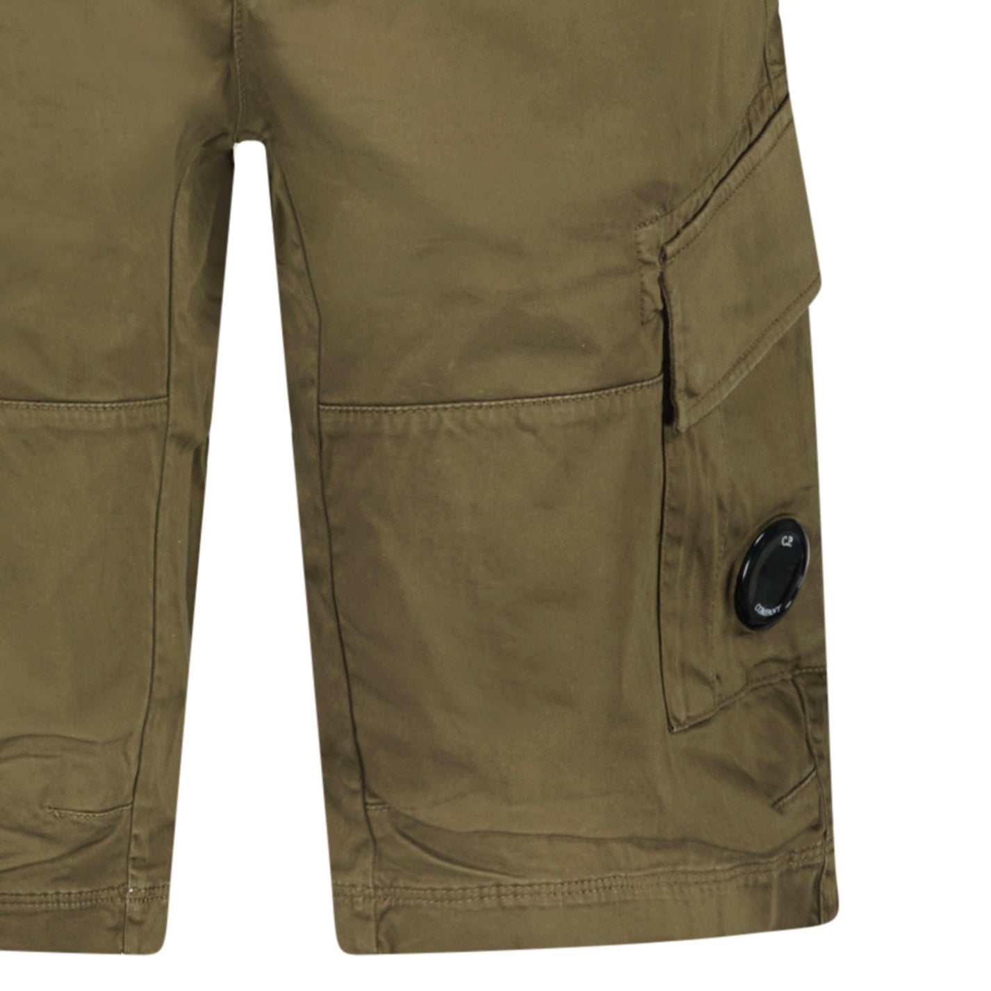 CP Company Bermuda Cargo Lens Shorts Ivy Green
