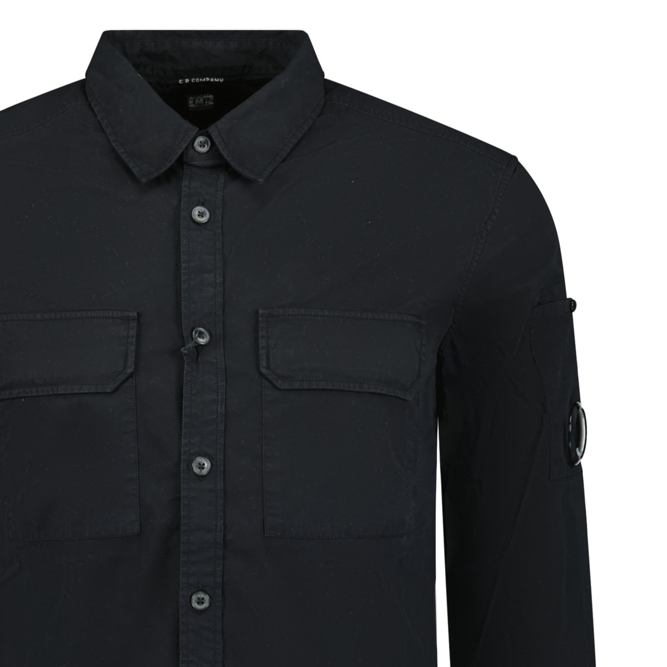 CP Company Button Up Lens Overshirt Black