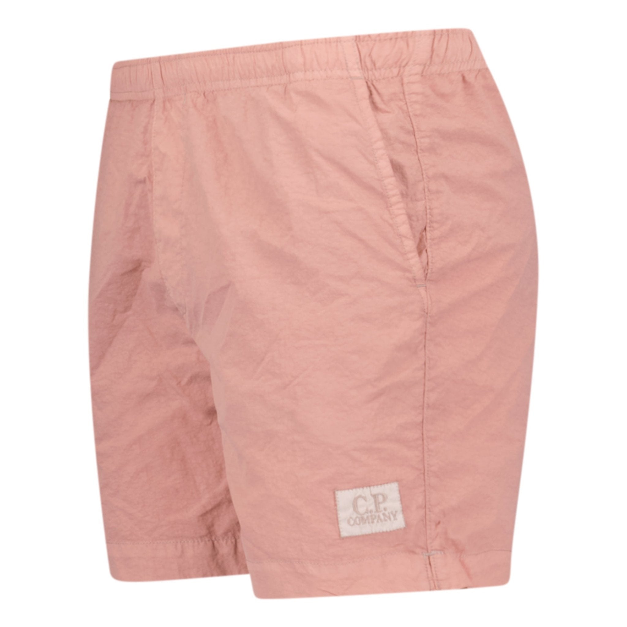 CP Company Chrome Patch Logo Swim Shorts Pink