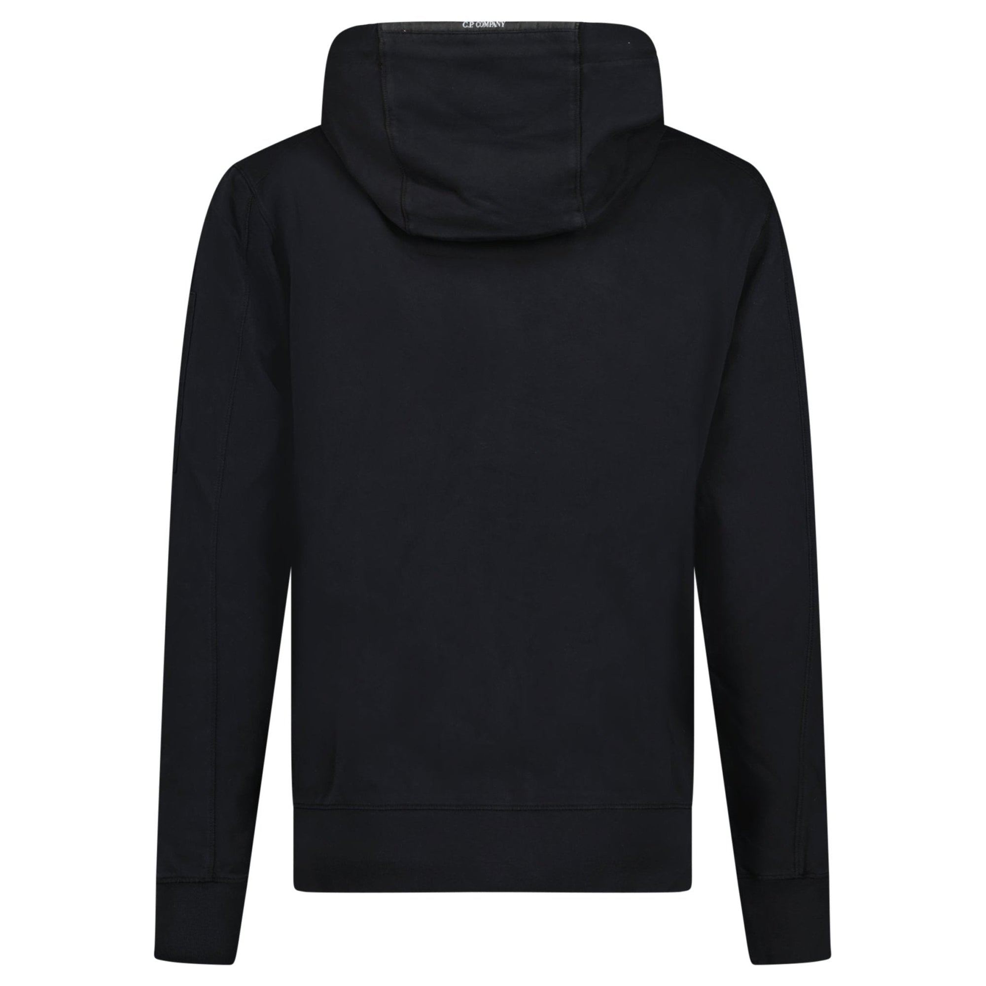 CP Company CP Company Light Fleece Lens Zip Hoodie Black