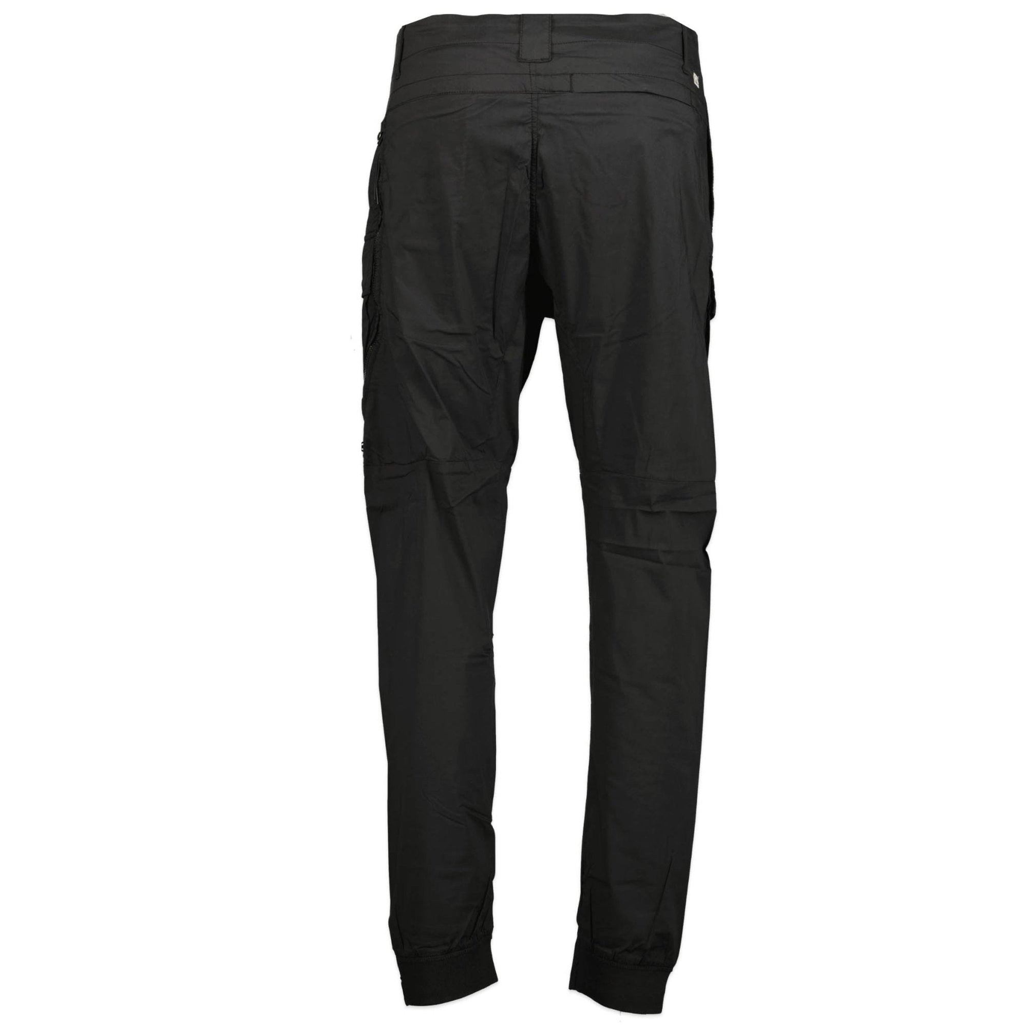 CP Company Cuffed 50 Fili Stretch Cargo Pants Black