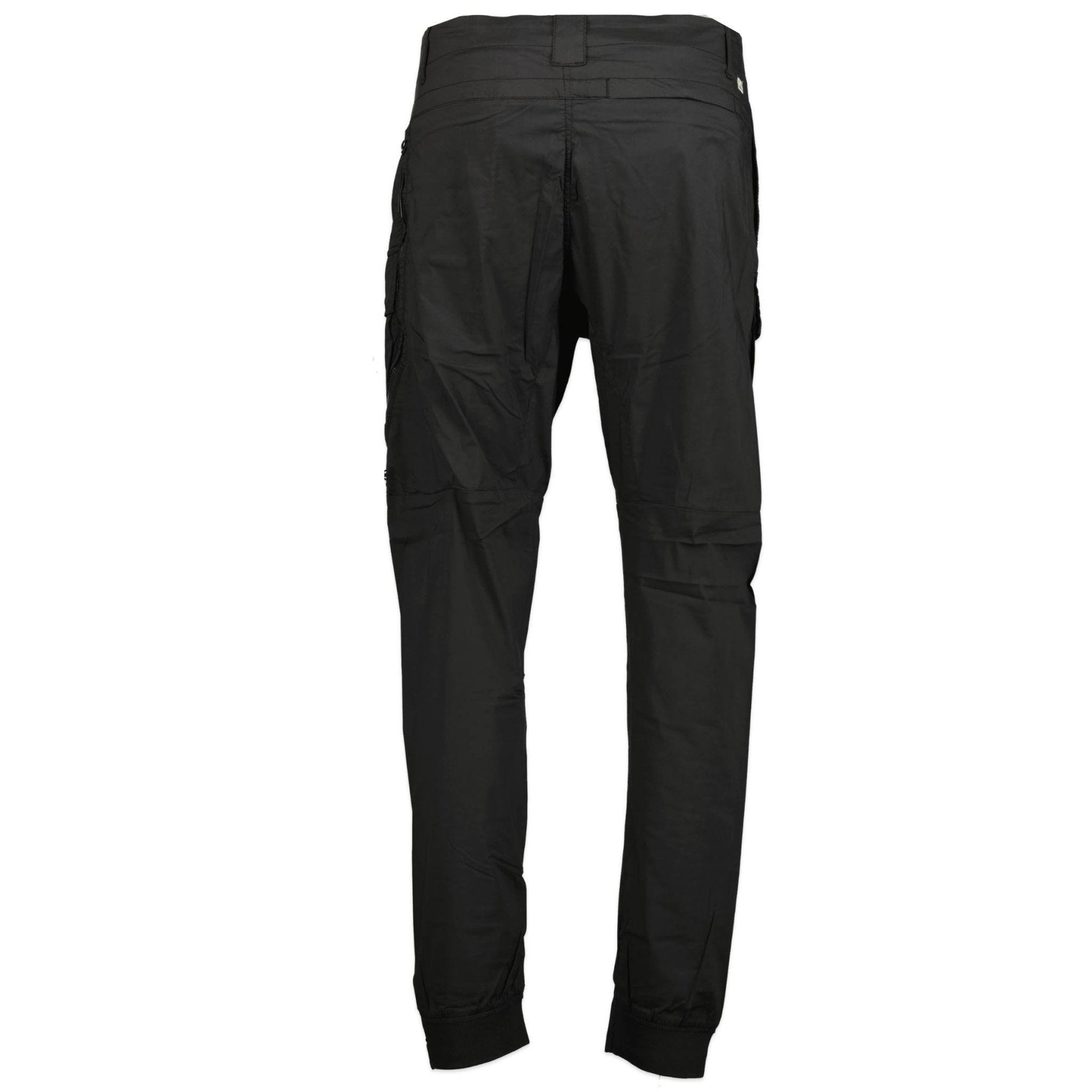 CP Company Cuffed 50 Fili Stretch Cargo Pants Black
