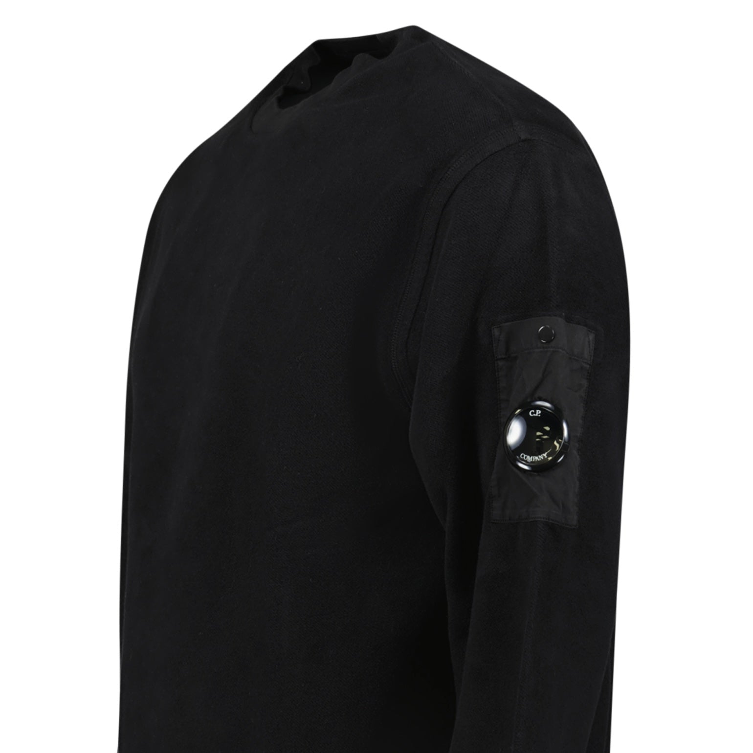 CP Company Emerized Diagonal Sweatshirt in Black