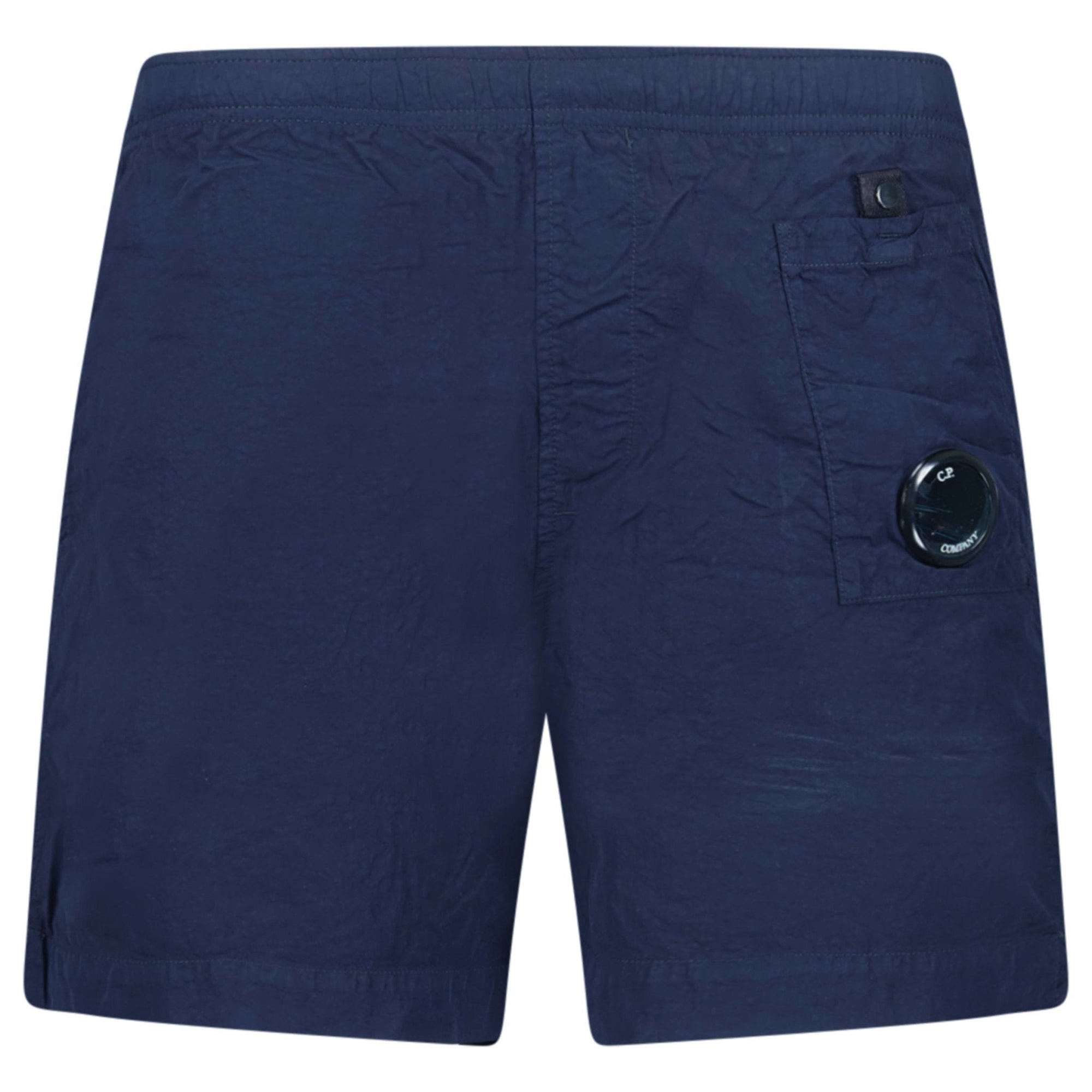 CP Company Flatt Nylon Lens-Detail Swim Shorts Medieval Blue