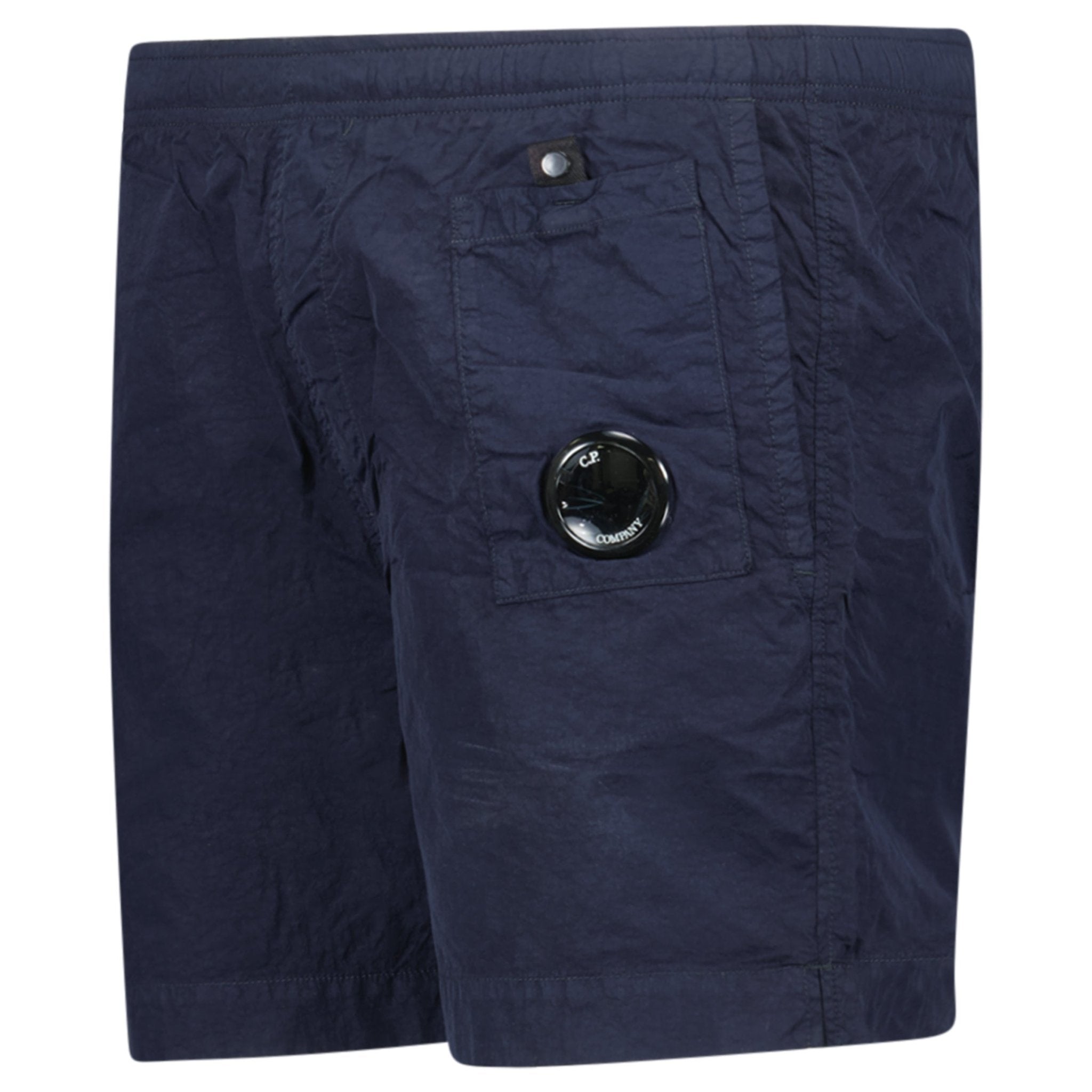 CP Company Flatt Nylon Lens-Detail Swim Shorts Navy