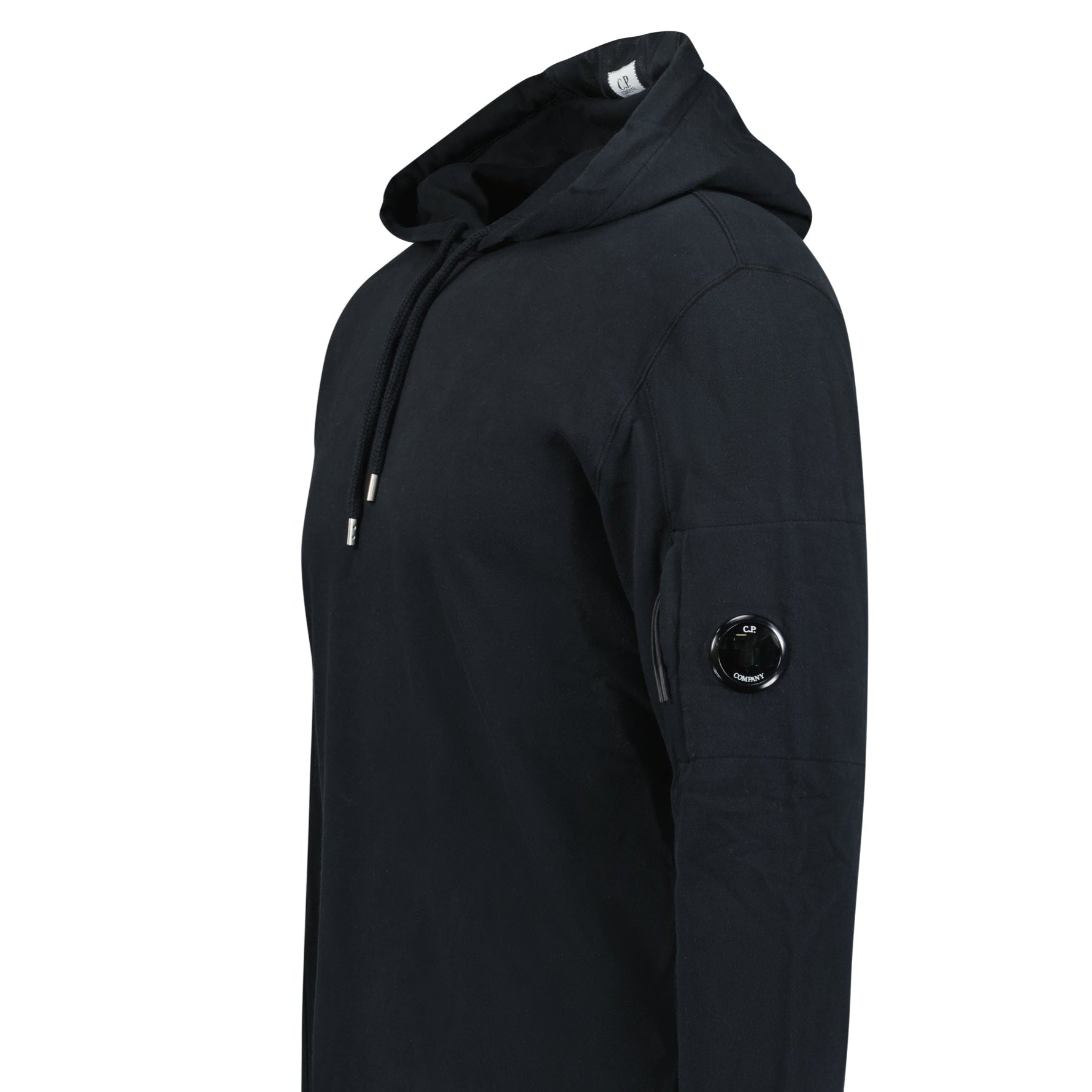 CP Company Hooded Lens Light Fleece Sweatshirt Black