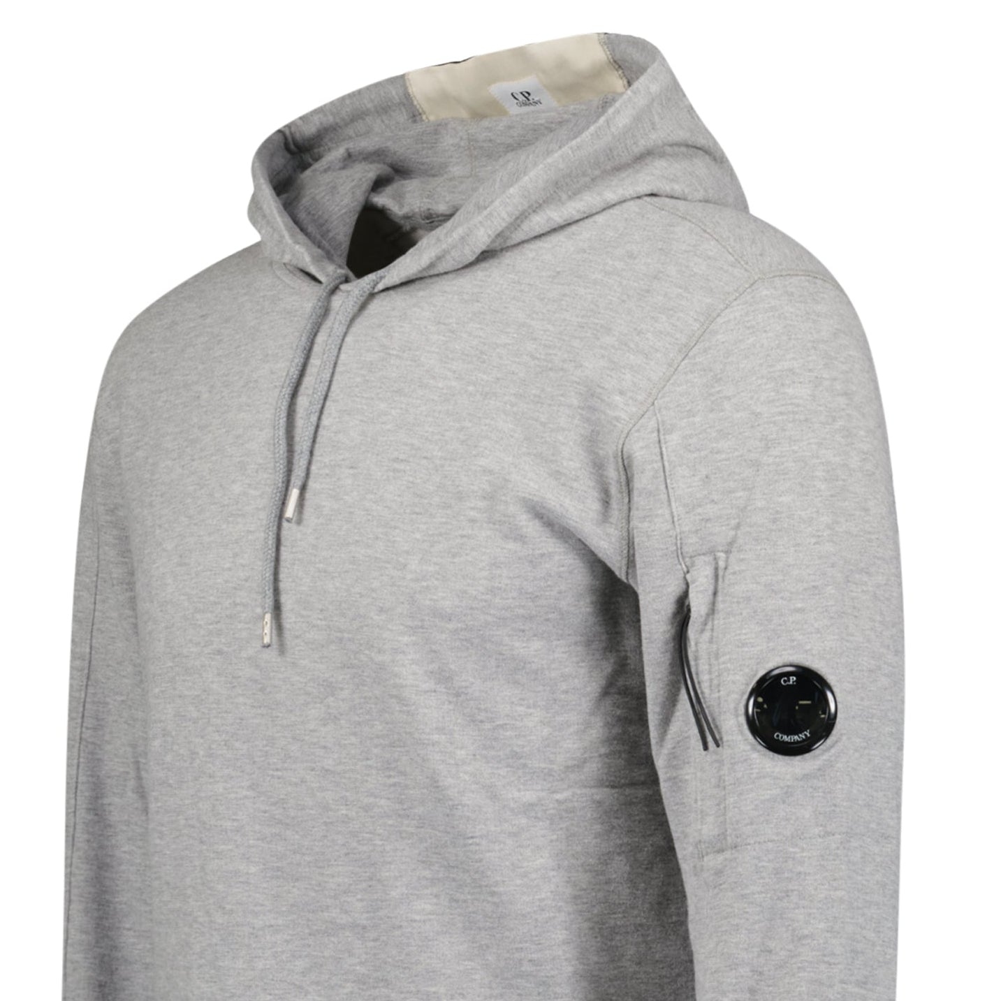 CP Company Hooded Lens Light Fleece Sweatshirt Grey
