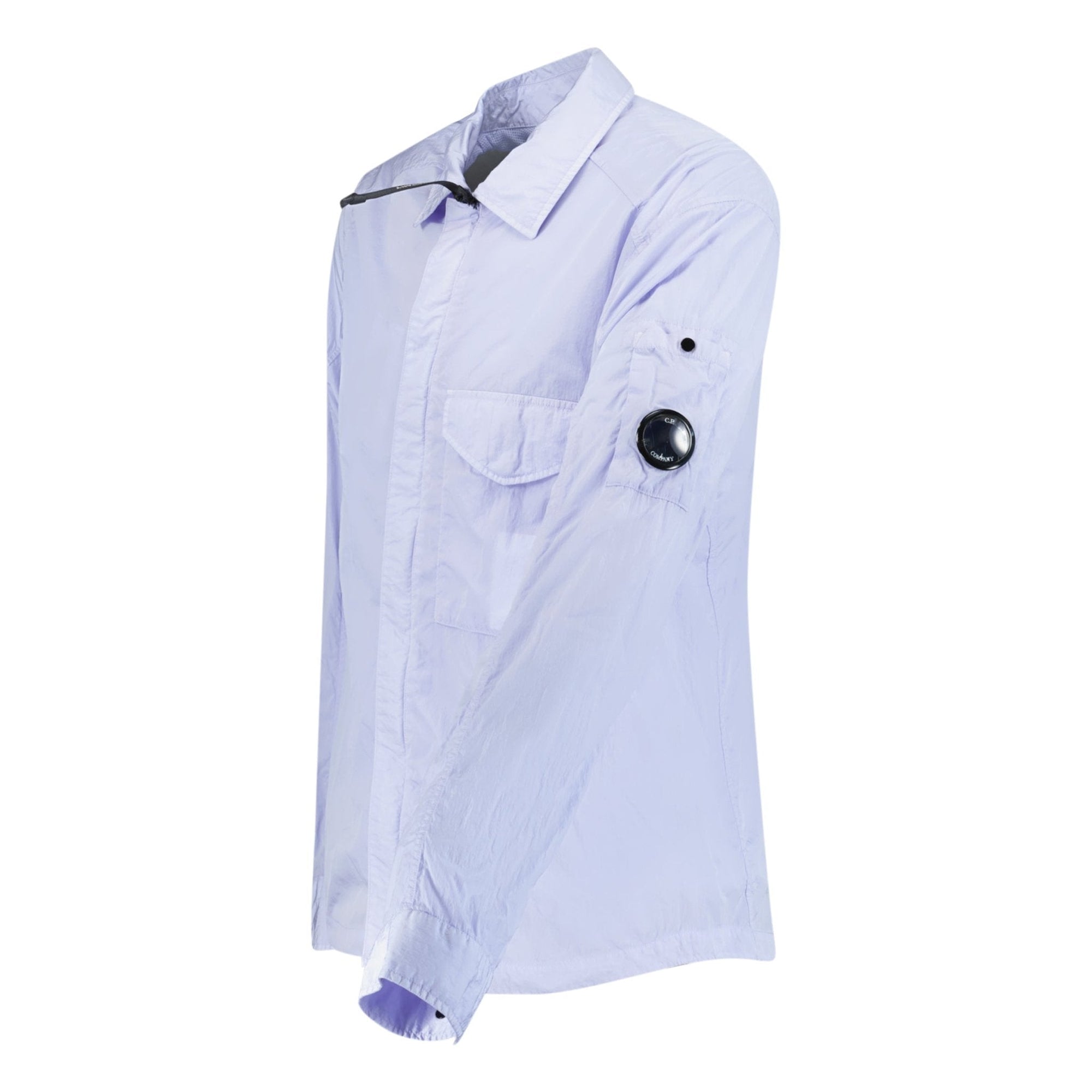 CP Company Lens Chrome Zip-Up Jacket Lilac