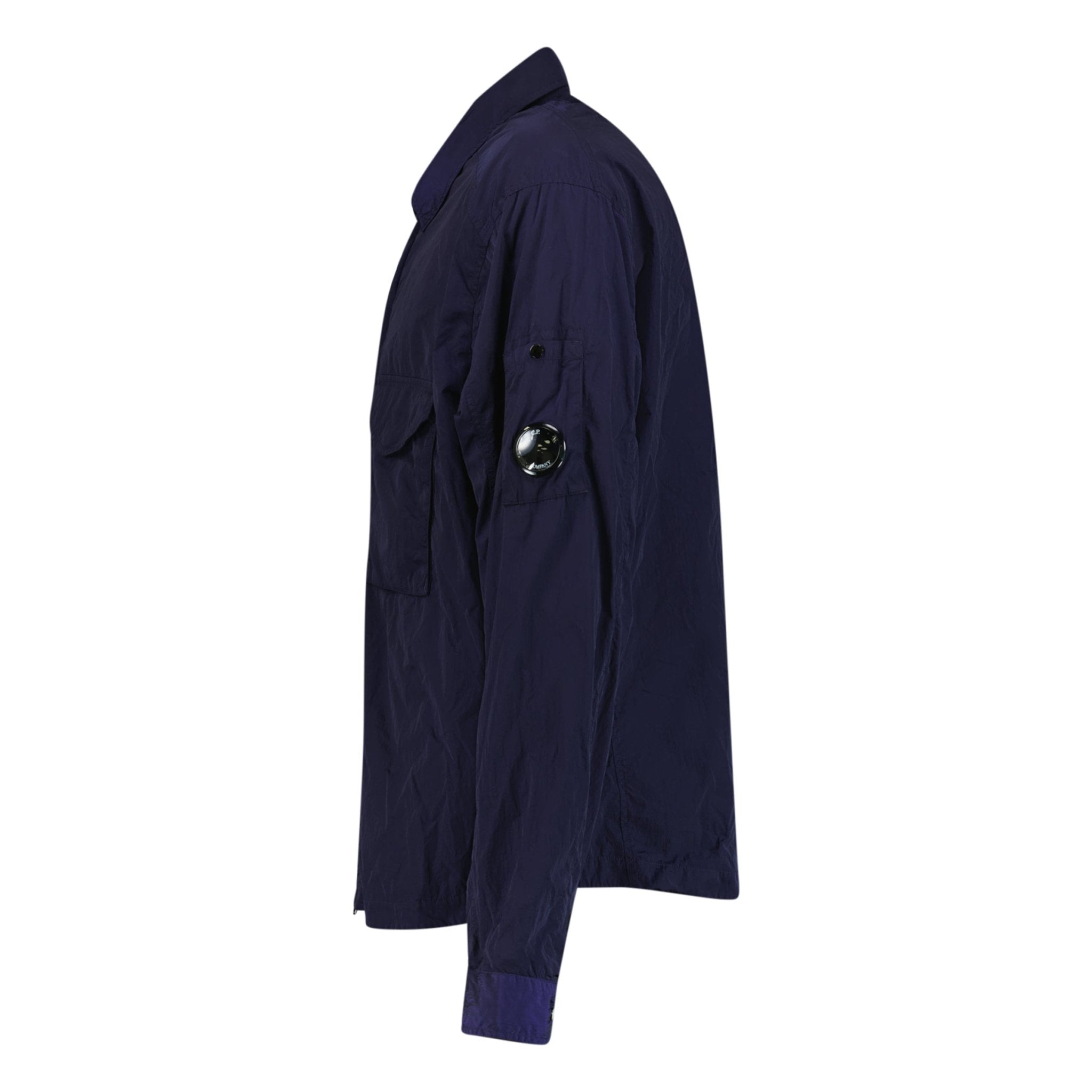 CP Company Lens Chrome Zip-Up Jacket Midnight Blue