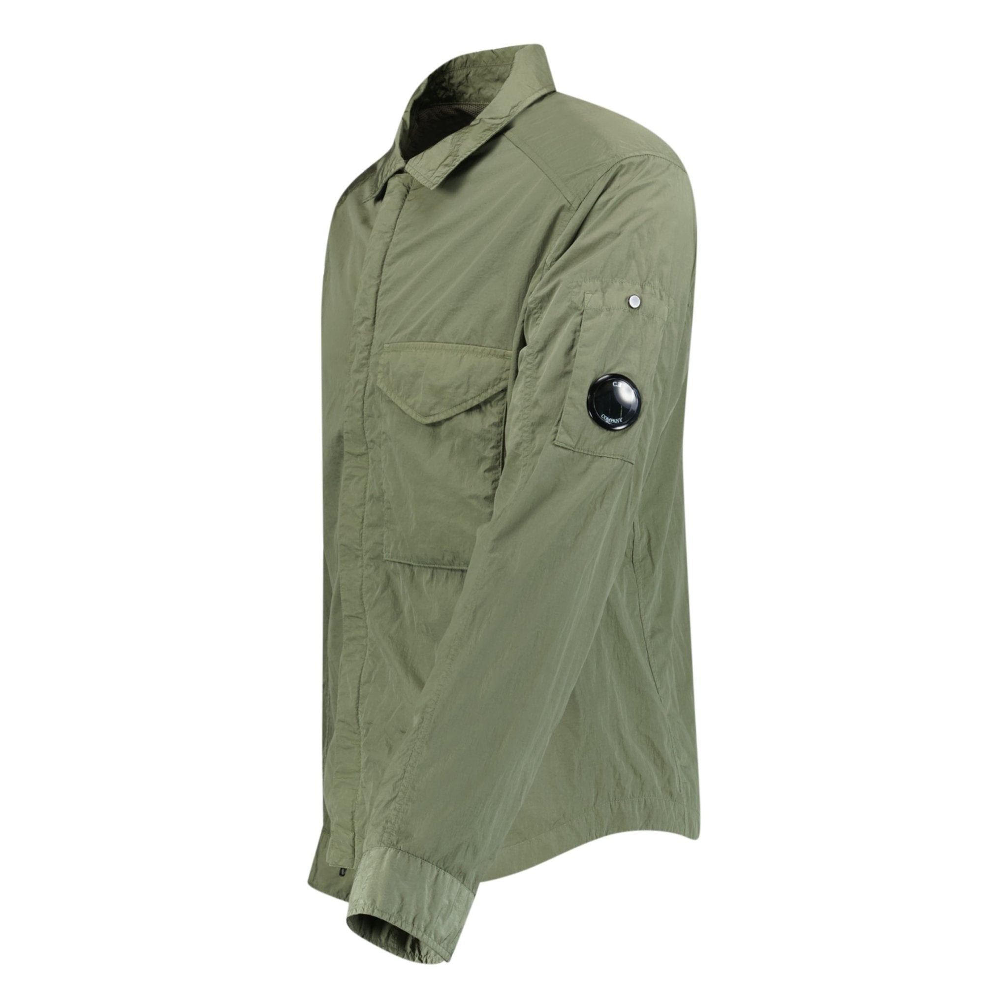 CP Company Lens Chrome Zip-Up Jacket Military Green
