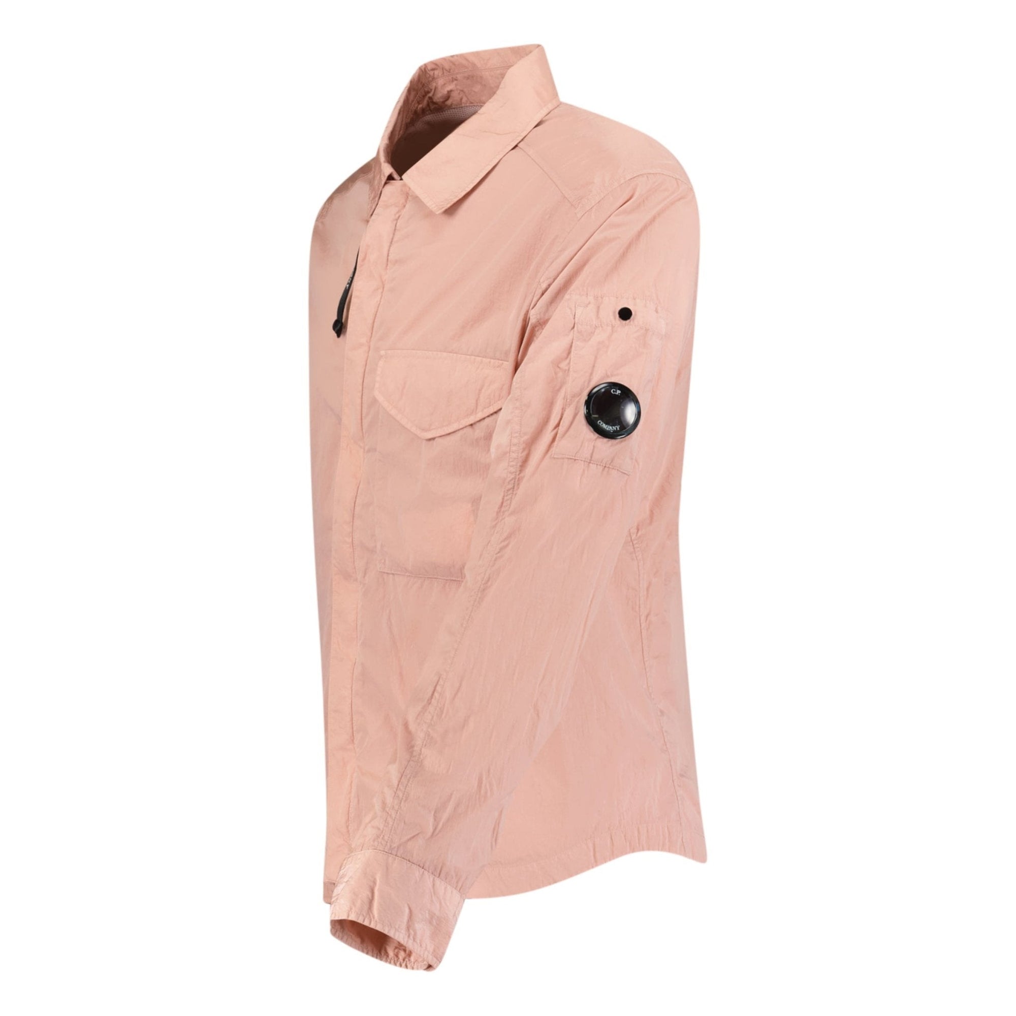 CP Company Lens Chrome Zip-Up Jacket Pastel Pink