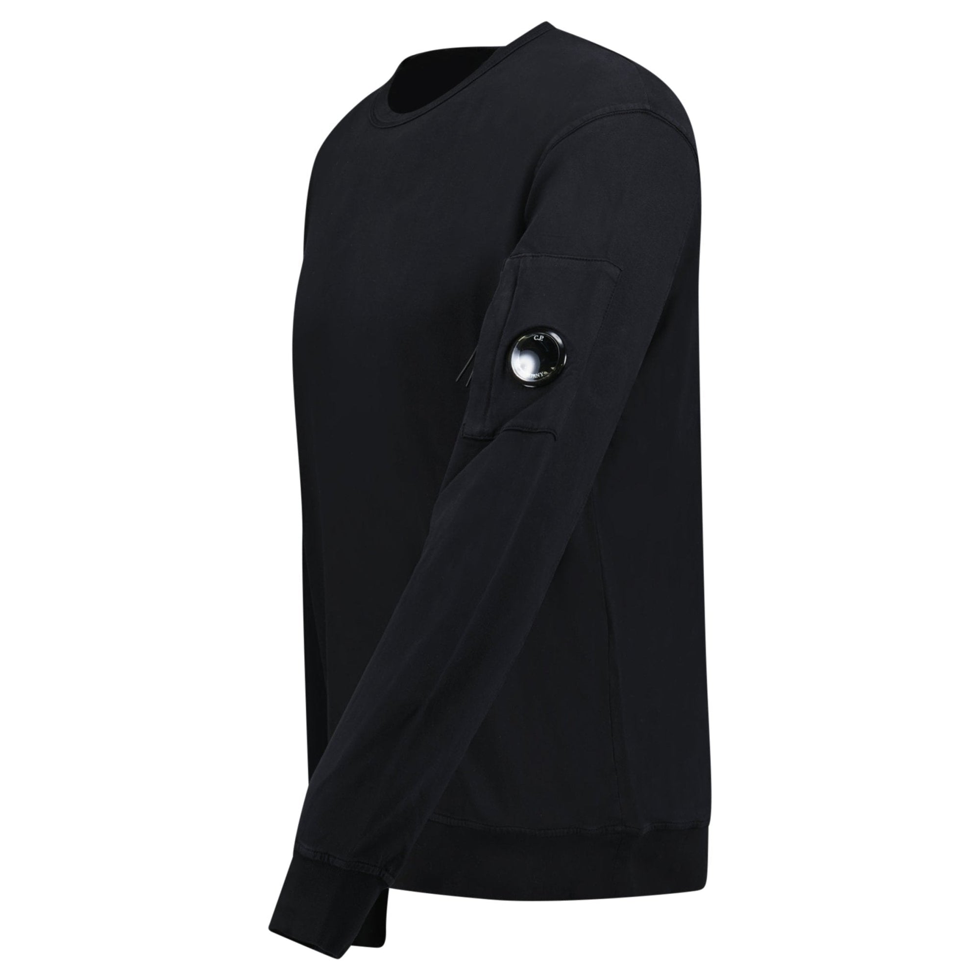 CP Company Lens Light Fleece Sweatshirt Black