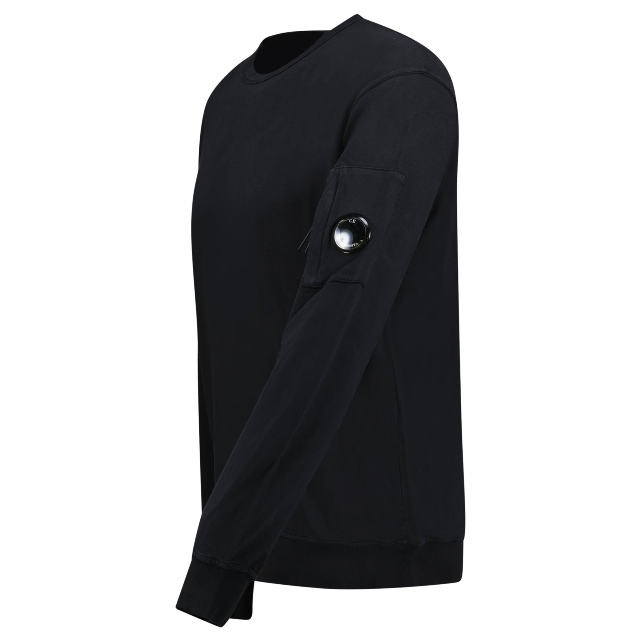CP Company Lens Light Fleece Sweatshirt Black