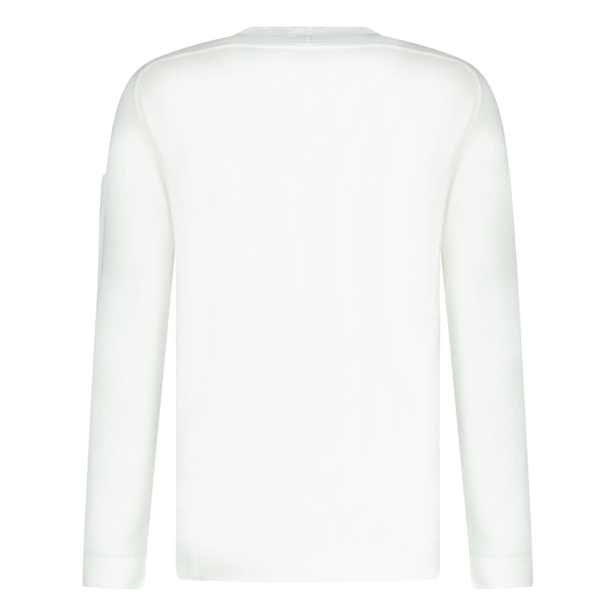 CP Company Sea Island Knitted Lens Sweatshirt White