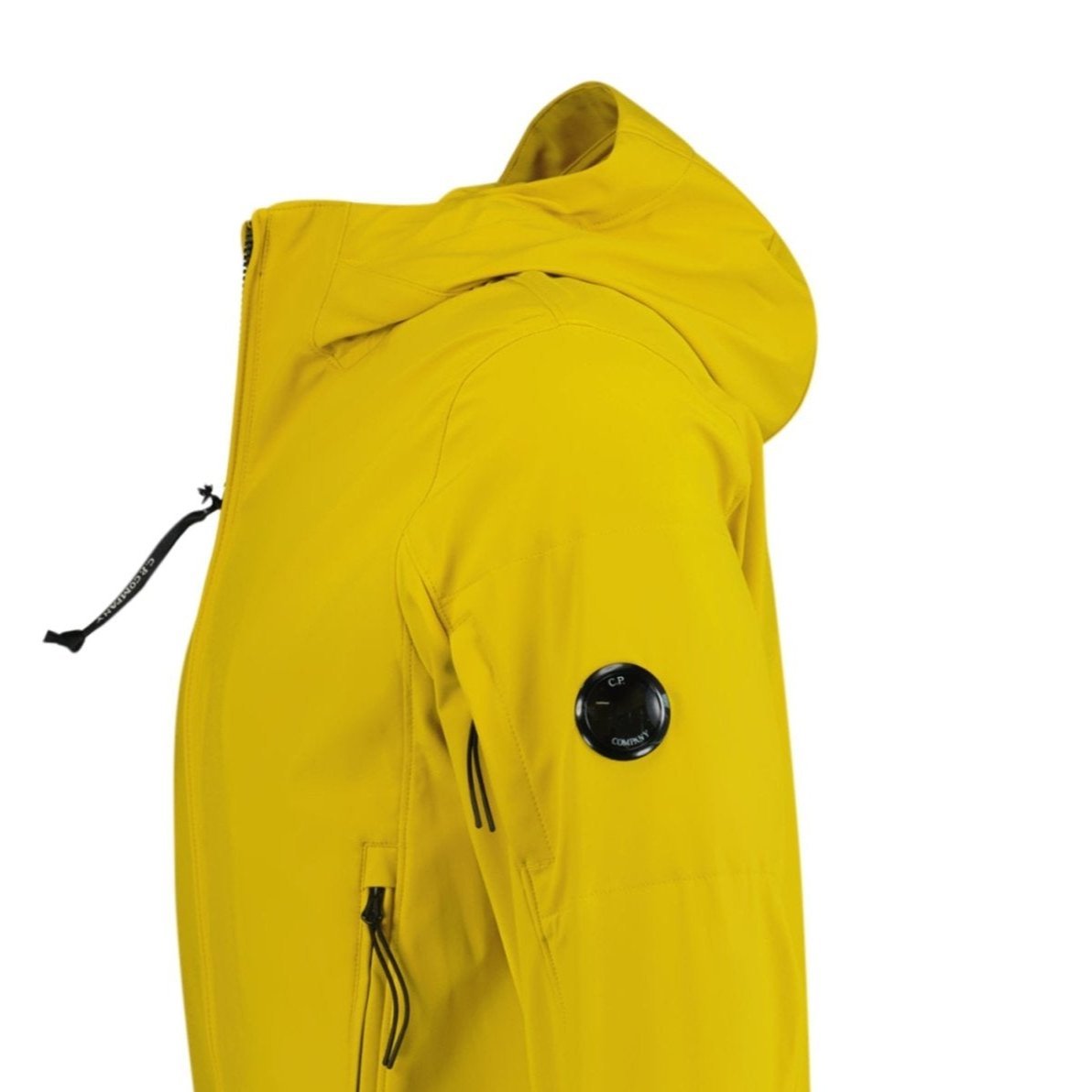 CP Company Softshell Hooded Arm Lens Jacket Yellow