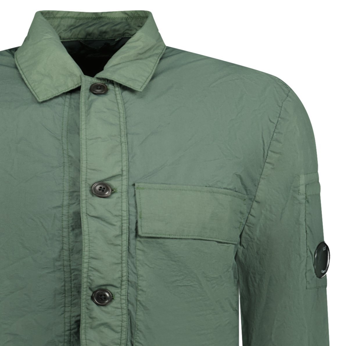 CP Company 'Taylon L' Chrome Lens Overshirt Jacket Green