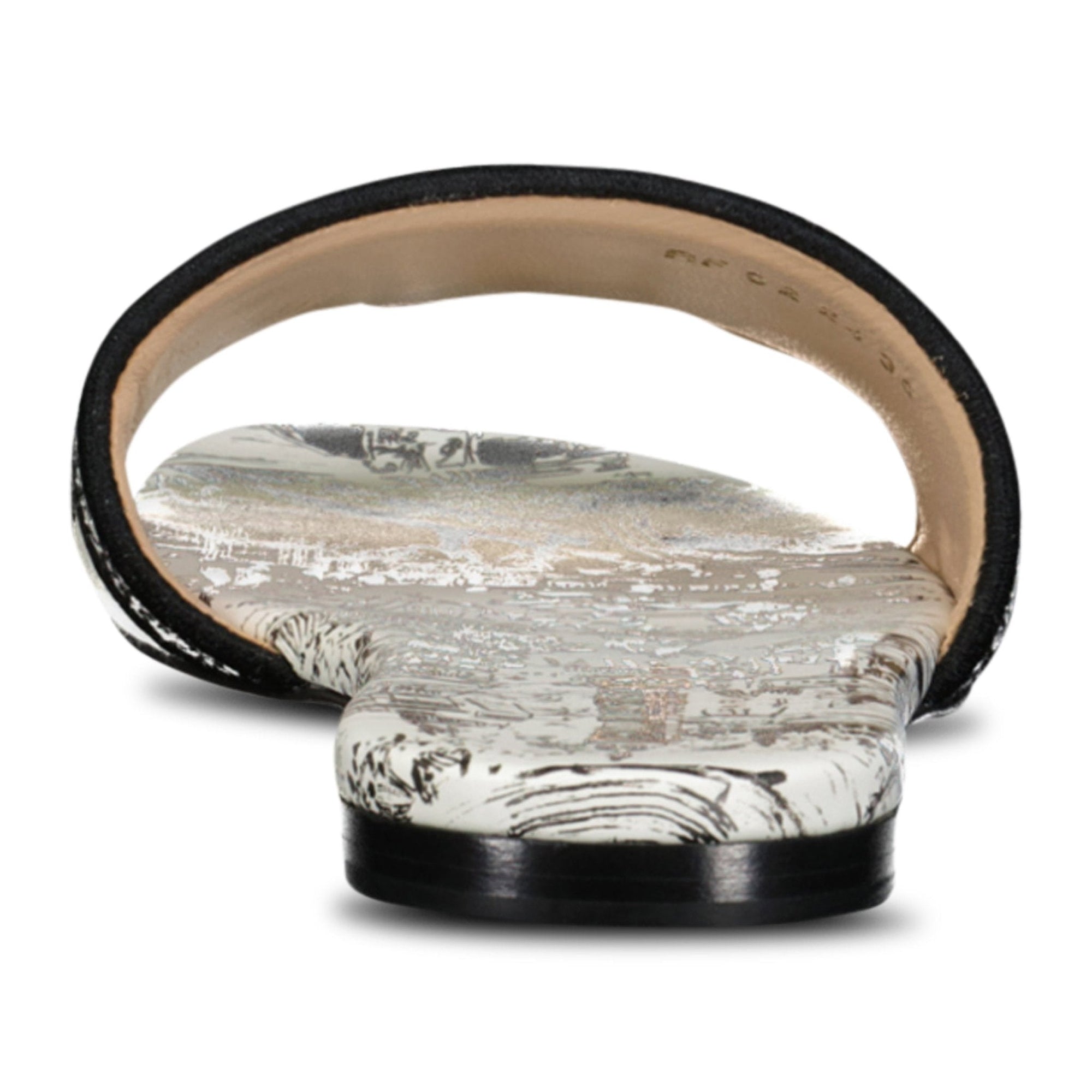 Dior D-Way Slide Calfskin Sandals White & Black