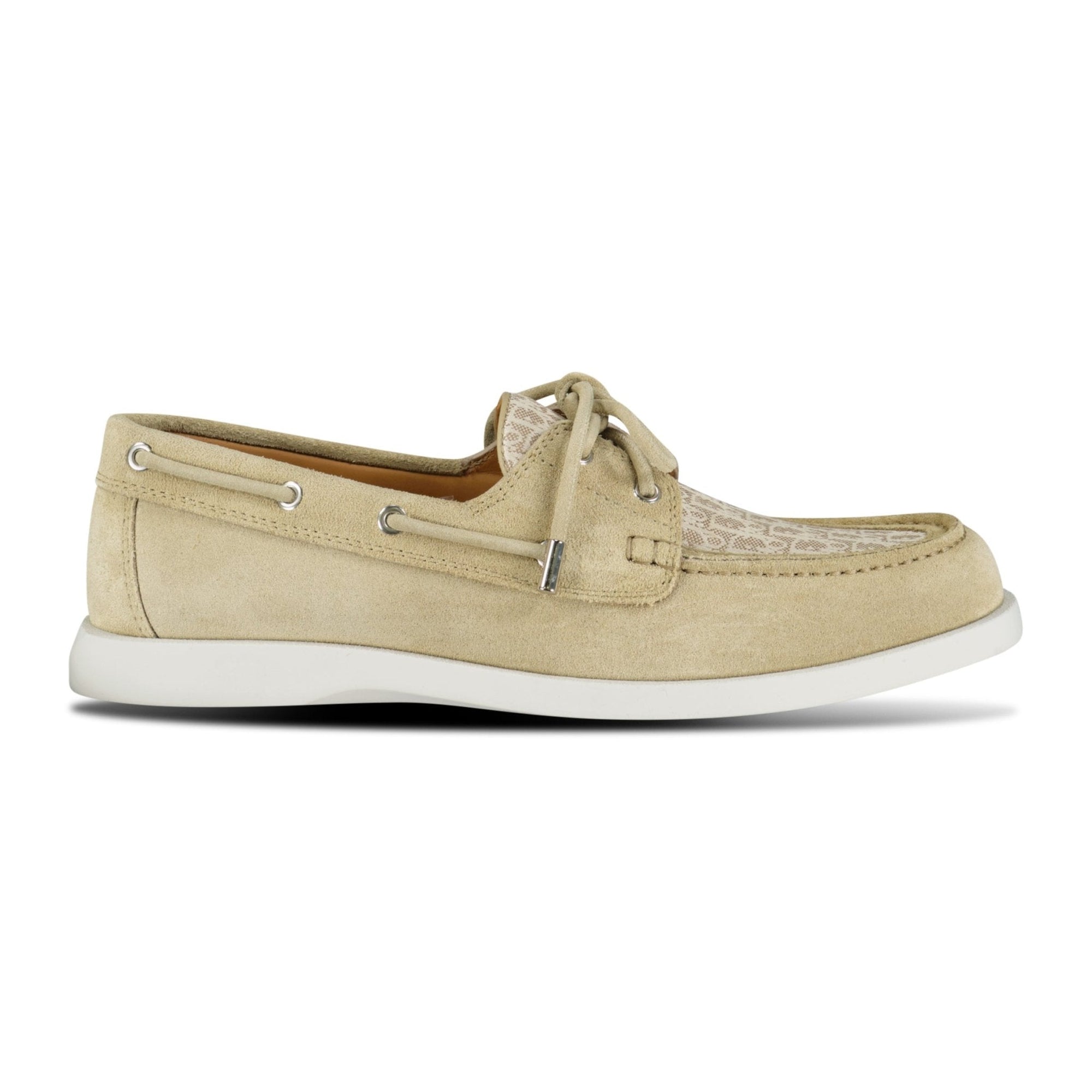 Dior Granville Boat Shoe Beige Suede