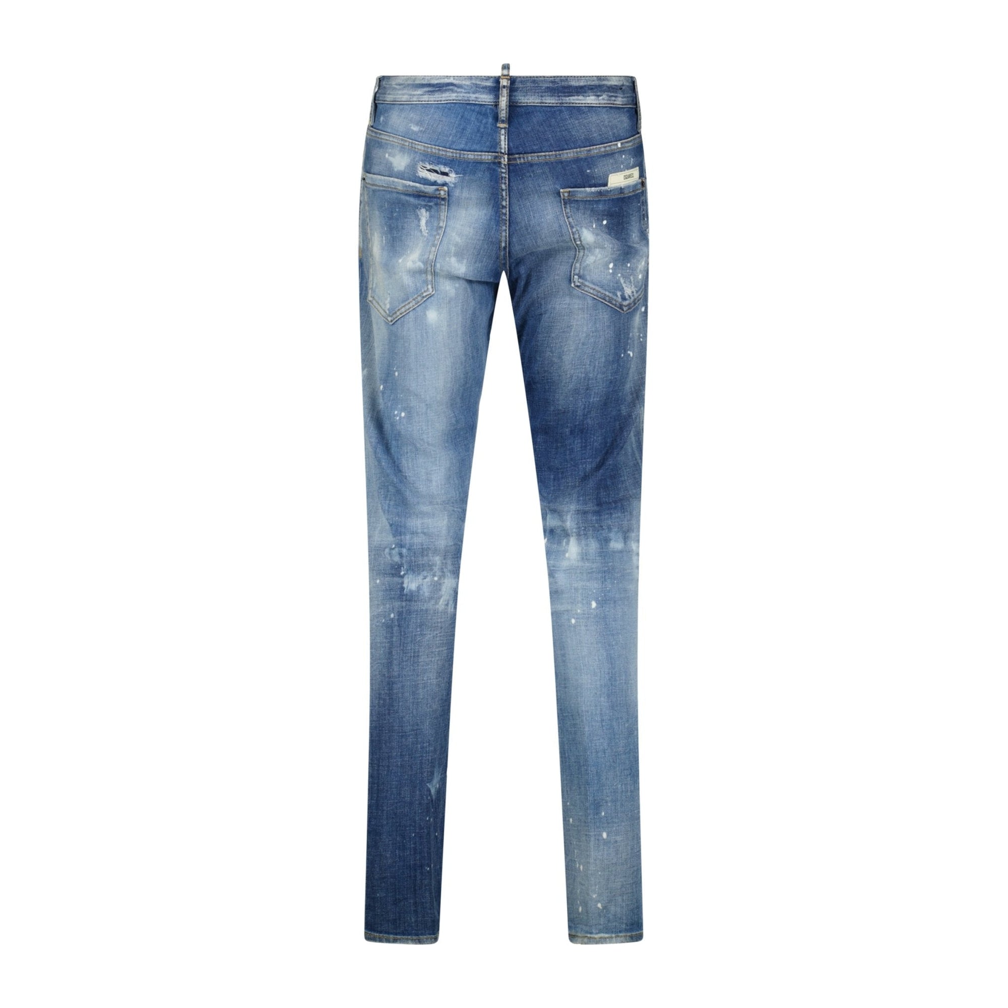 DSquared2 'Cool Guy' Paint Splatter Slim Fit Jeans Blue