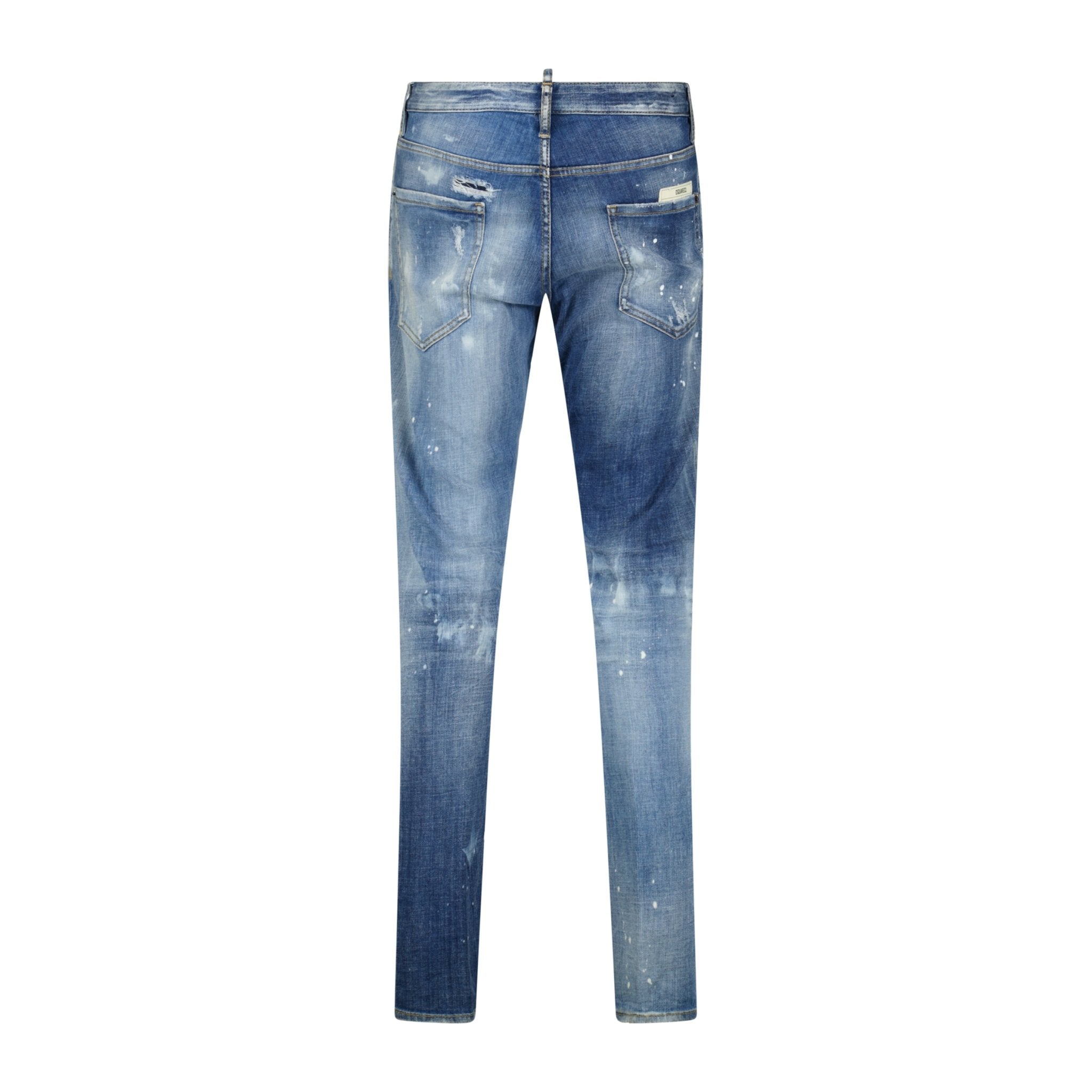 DSquared2 'Cool Guy' Paint Splatter Slim Fit Jeans Blue