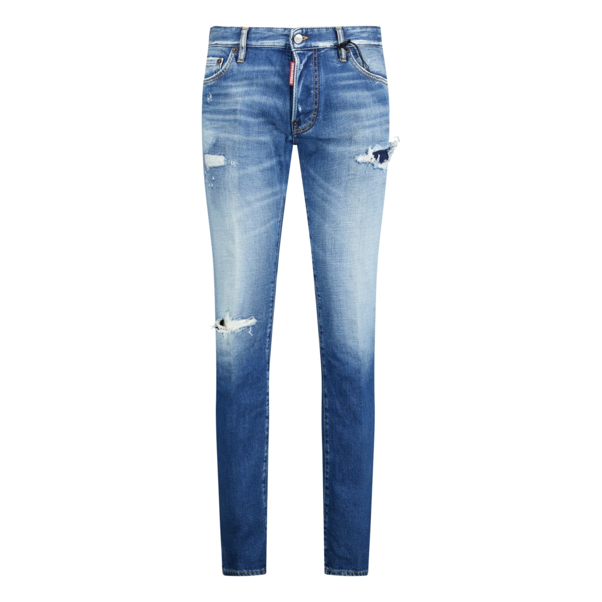 DSquared2 'Slim Jean' Dsq2 Patch Jeans Blue