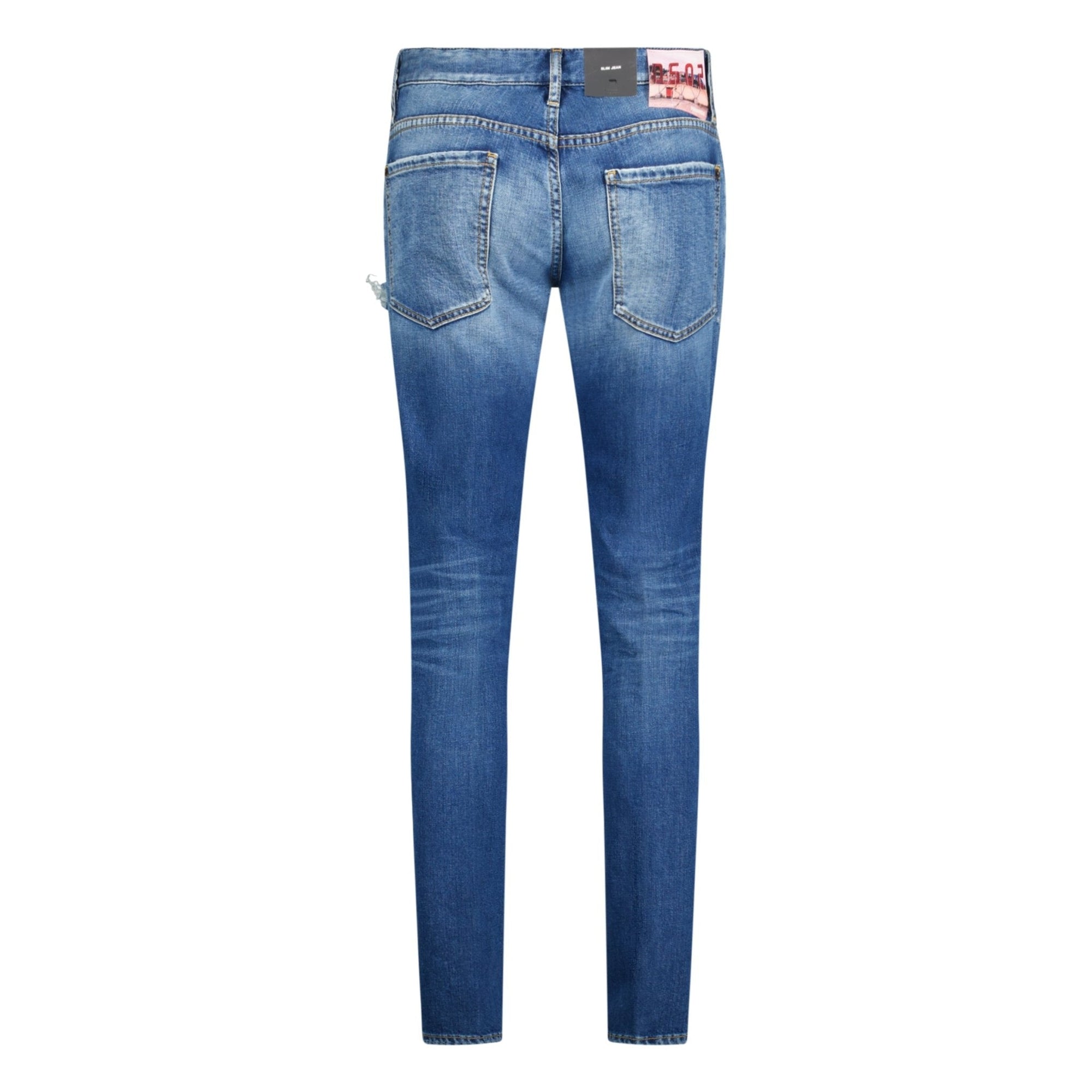DSquared2 'Slim Jean' Dsq2 Patch Jeans Blue