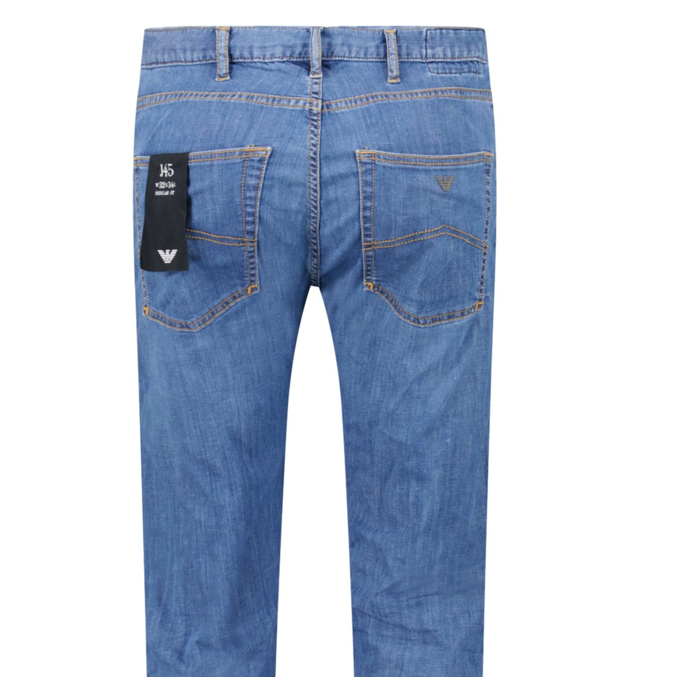 Emporio Armani J45 Regular Fit 5 Pocket Jeans Blue