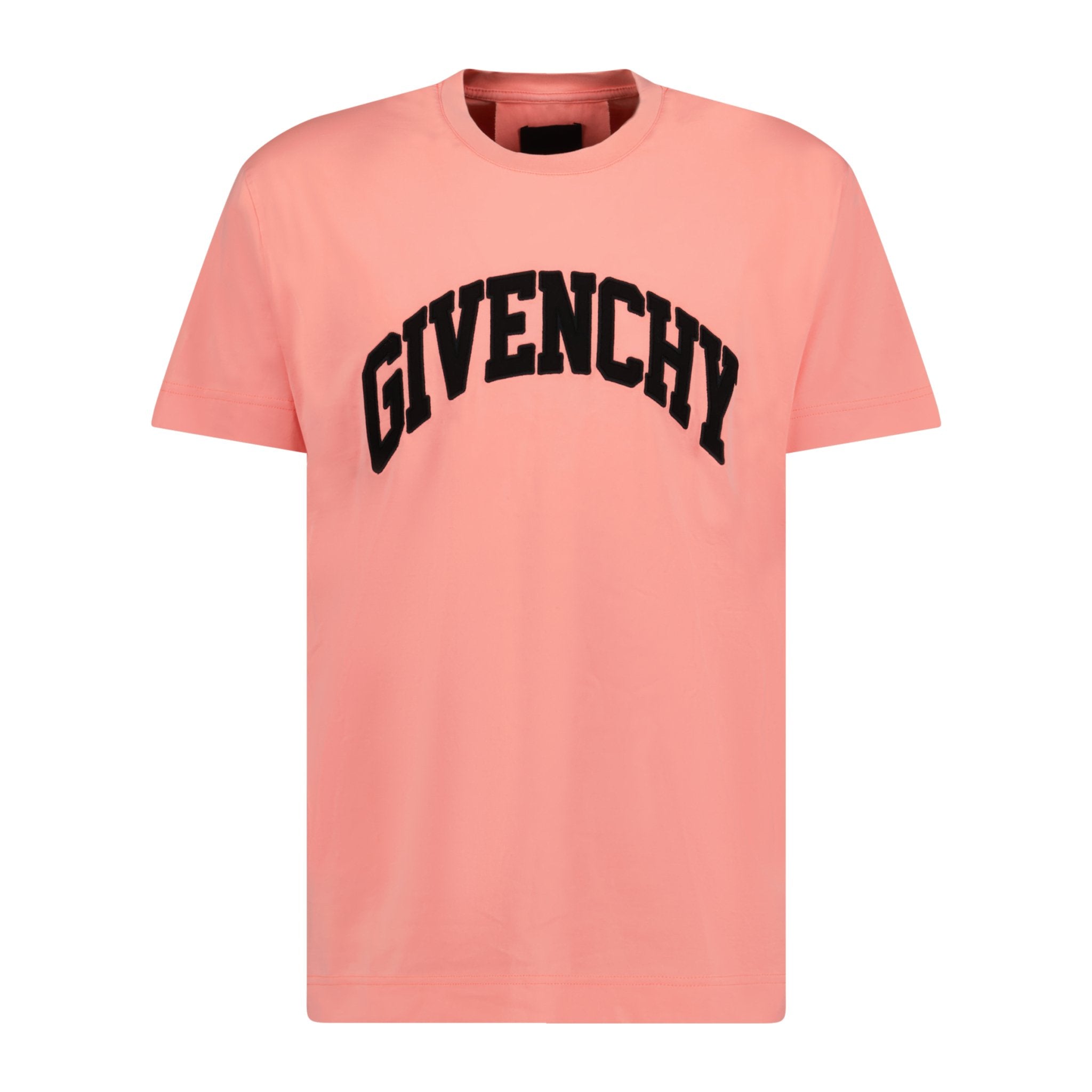 Givenchy Logo Embroidery Logo T-Shirt Coral Pink