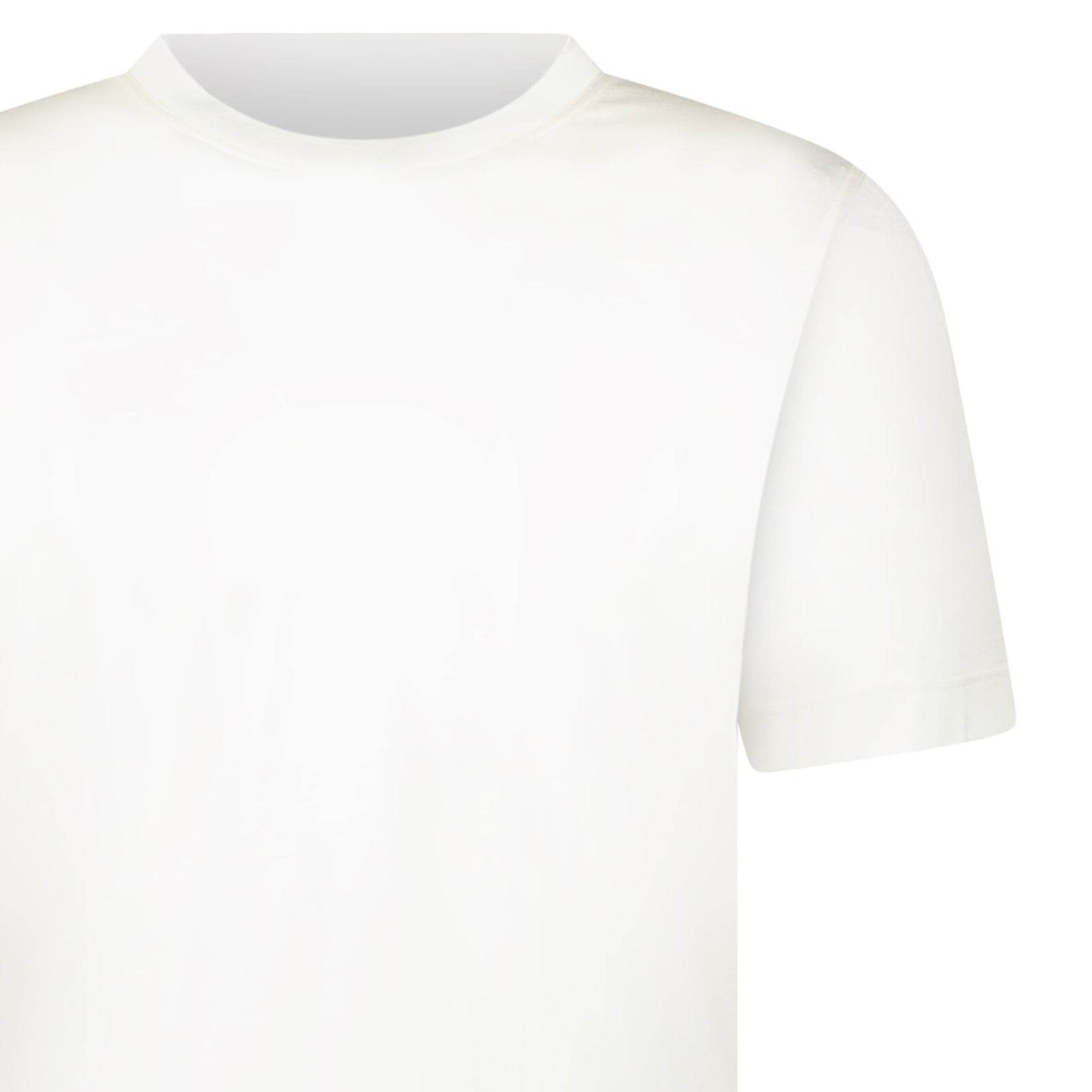 Gran Sasso Silk Crewneck T-Shirt in Ivory