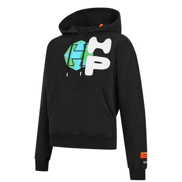 Heron Preston Sray Globe Oth Hoodie Black