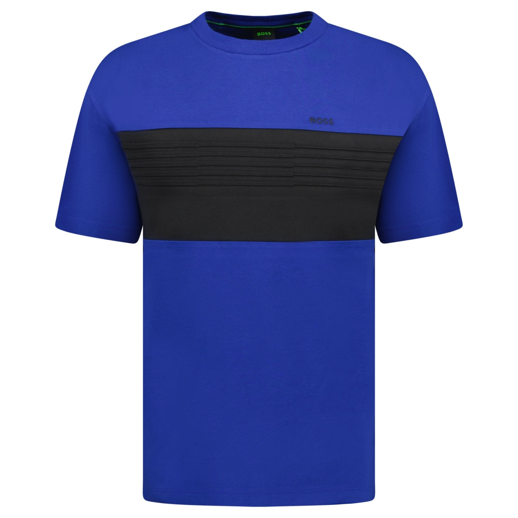 Hugo Boss Boss Logo Colour Block T-Shirt Blue & Black