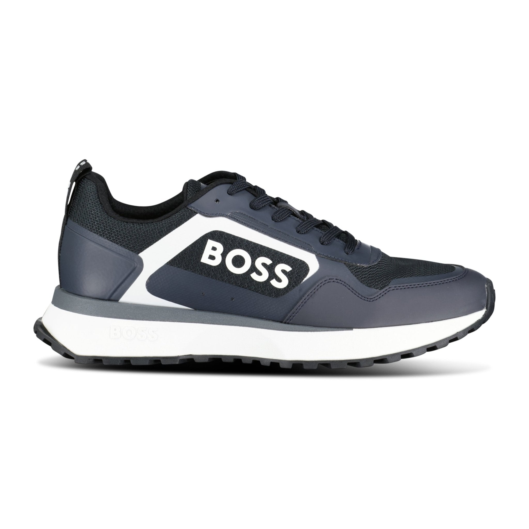 Hugo Boss Boss Logo 'Jonah' Trainers Navy Blue