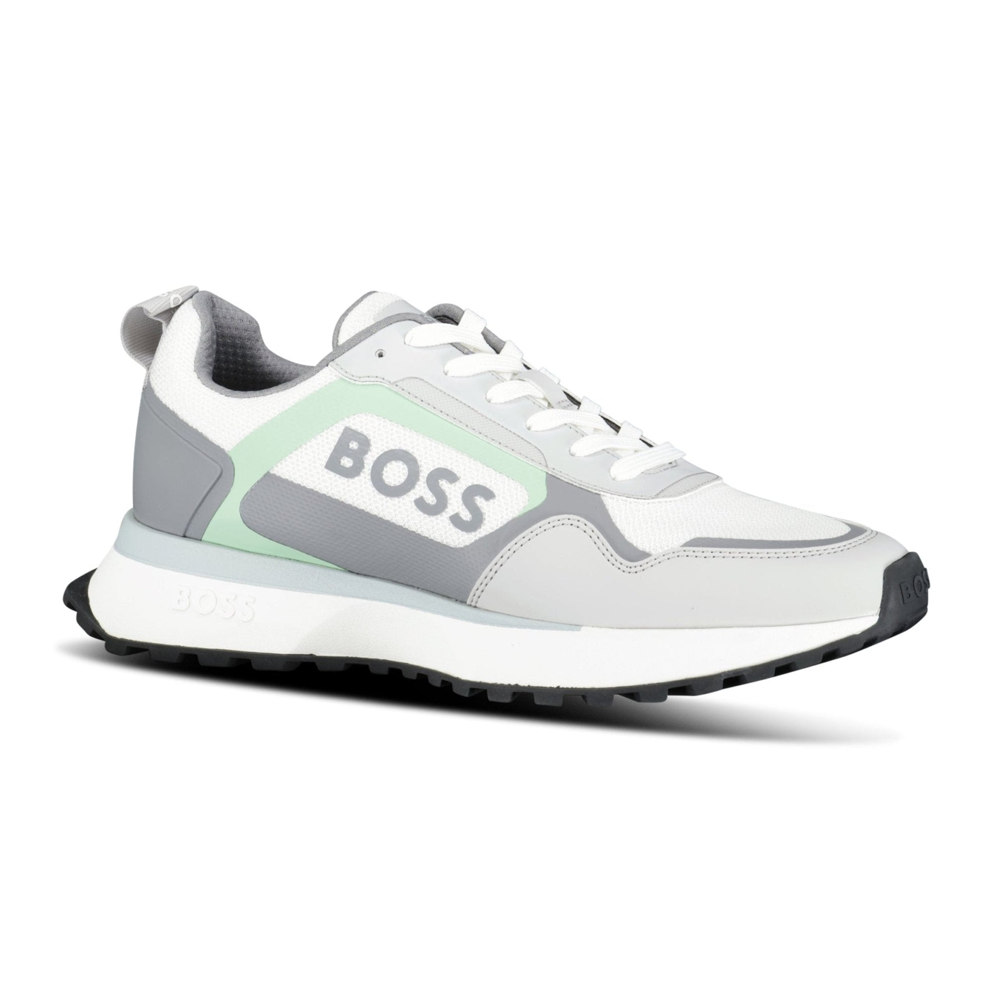Hugo Boss Boss Logo 'Jonah' Trainers Open White