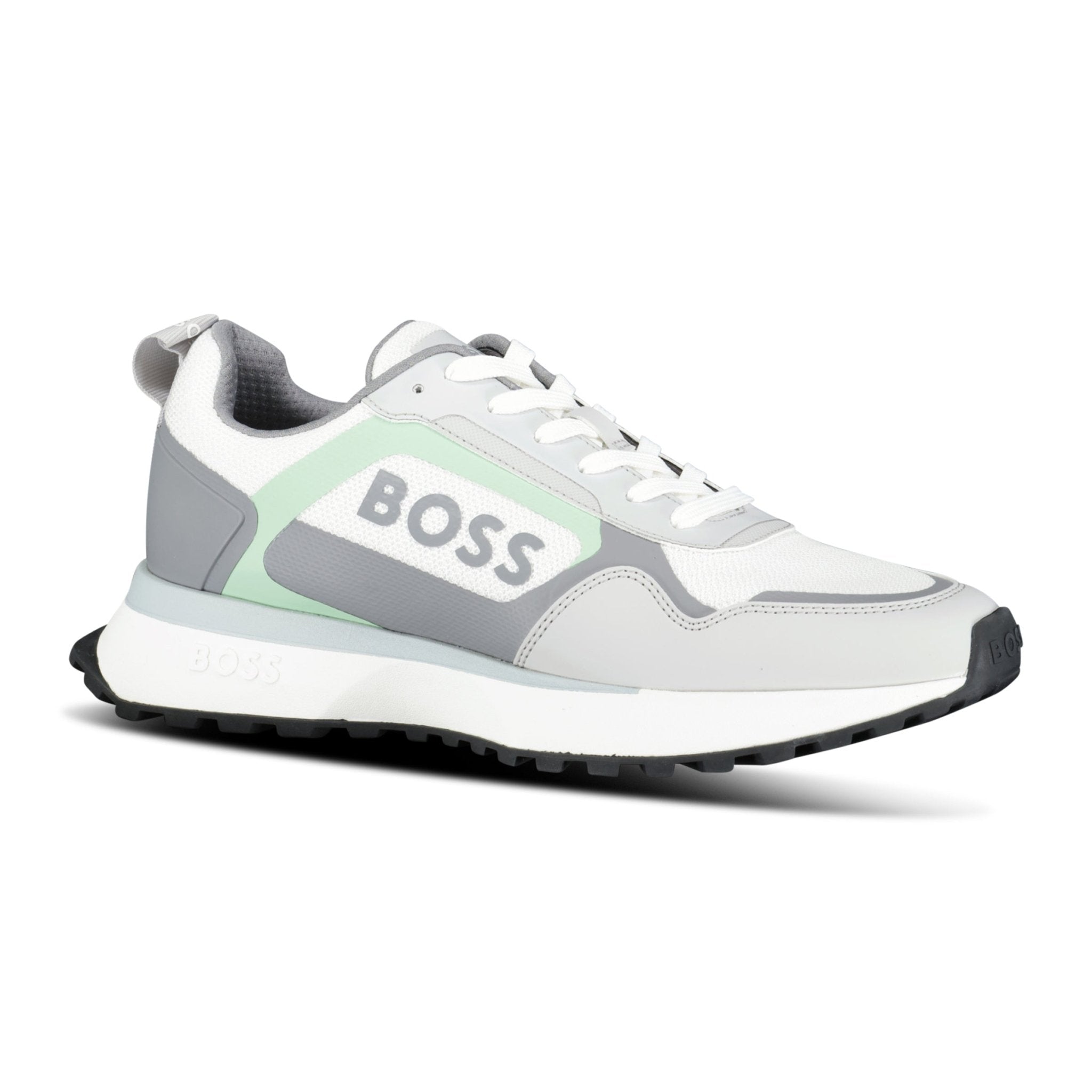 Hugo Boss Boss Logo 'Jonah' Trainers Open White