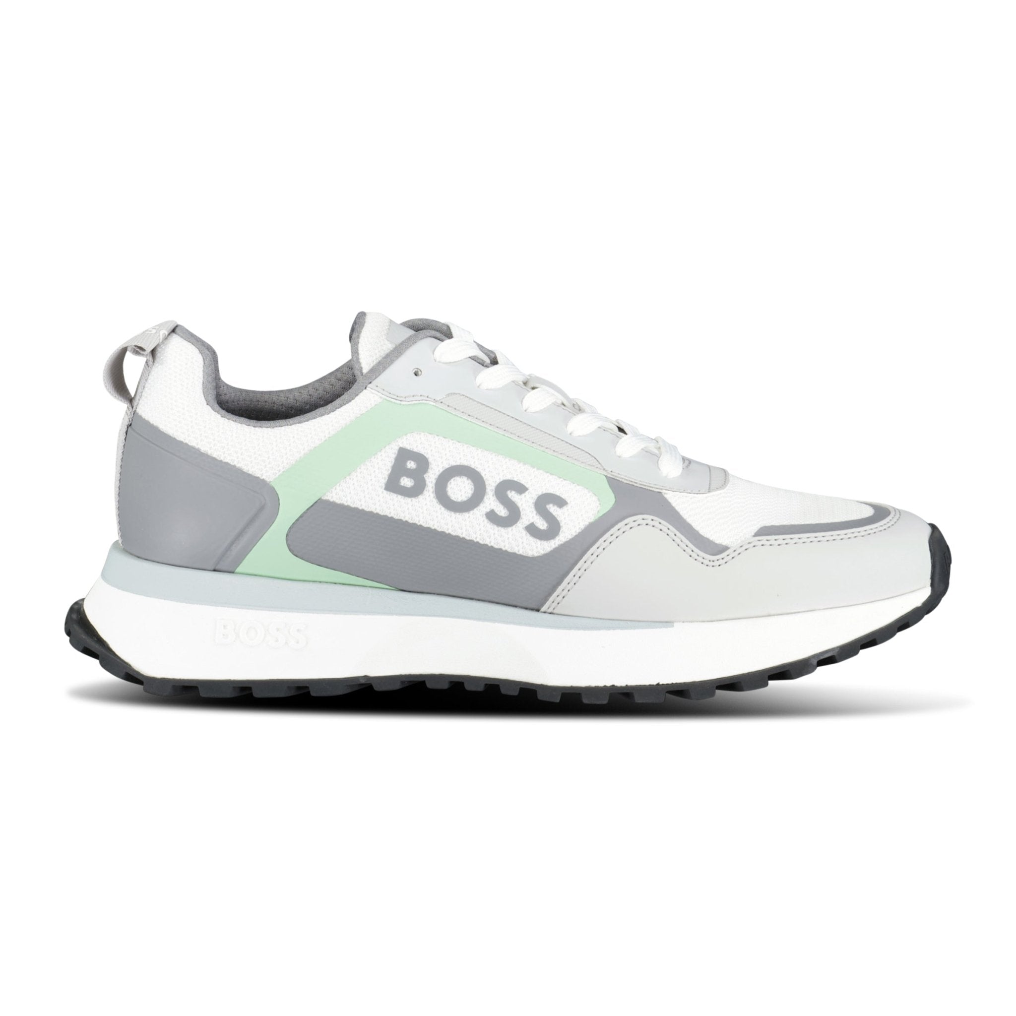 Hugo Boss Boss Logo 'Jonah' Trainers Open White