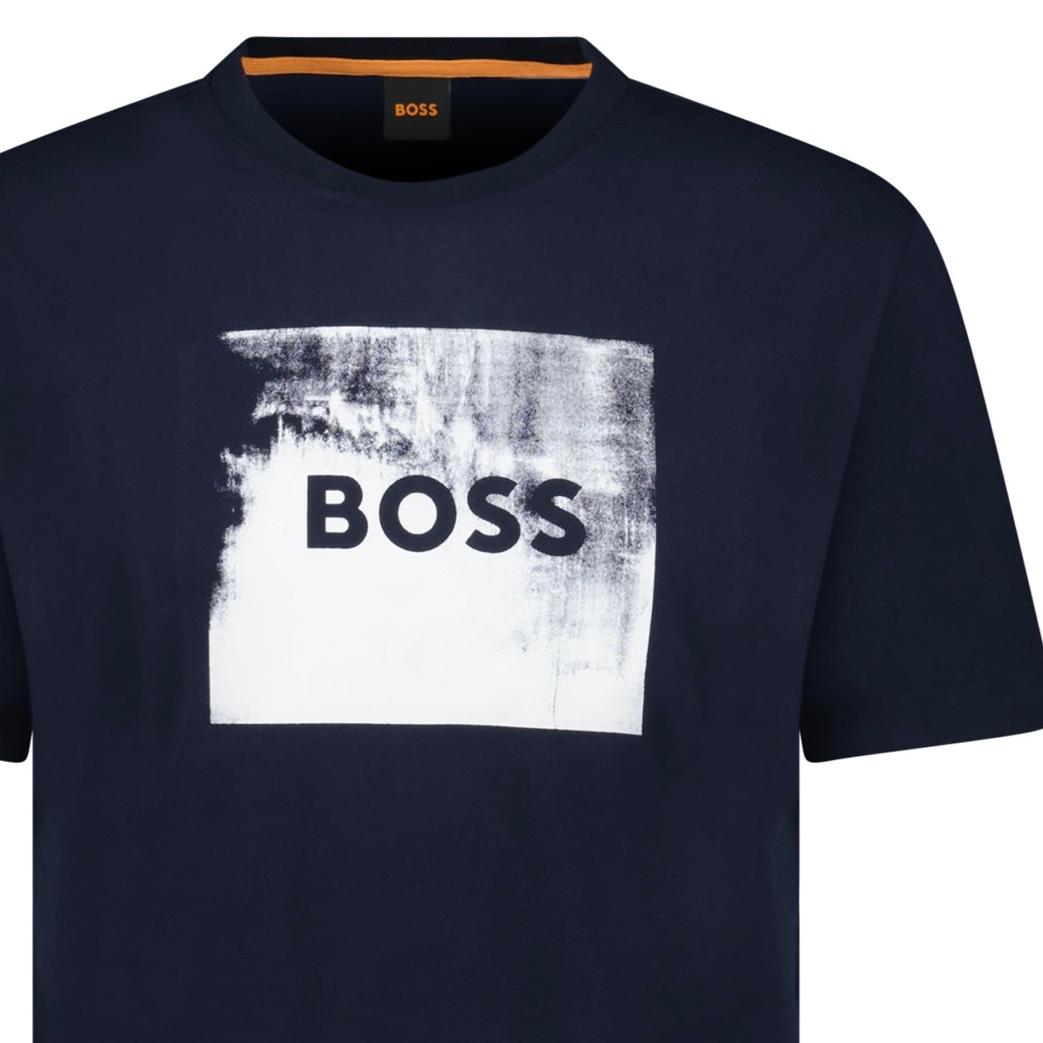 Hugo Boss Regular Fit Graphic Print T-Shirt Navy