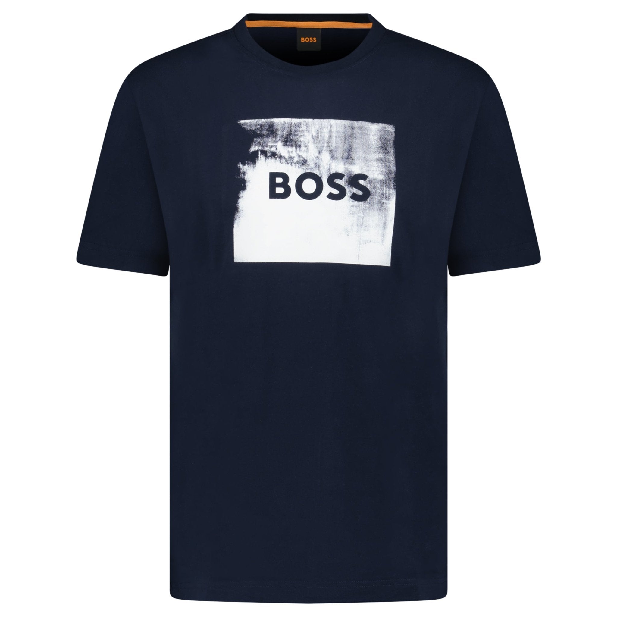 Hugo Boss Regular Fit Graphic Print T-Shirt Navy