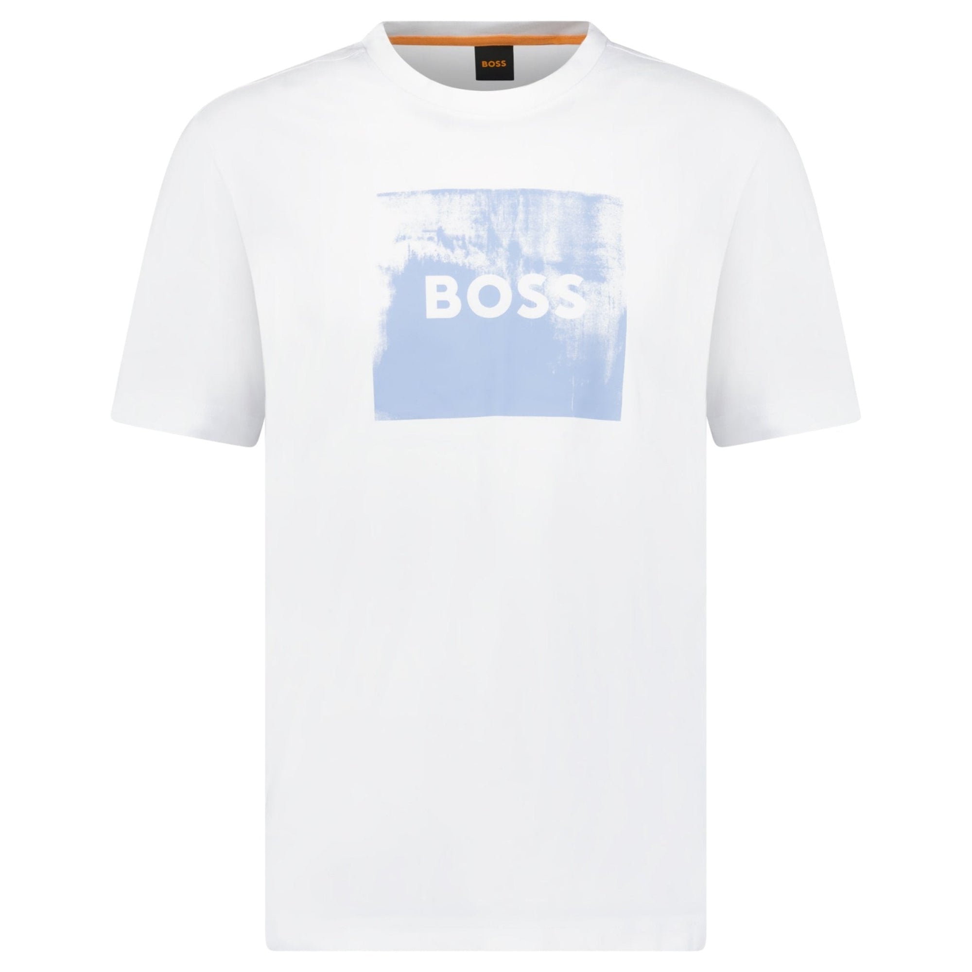 Hugo Boss Regular Fit Graphic Print T-Shirt White