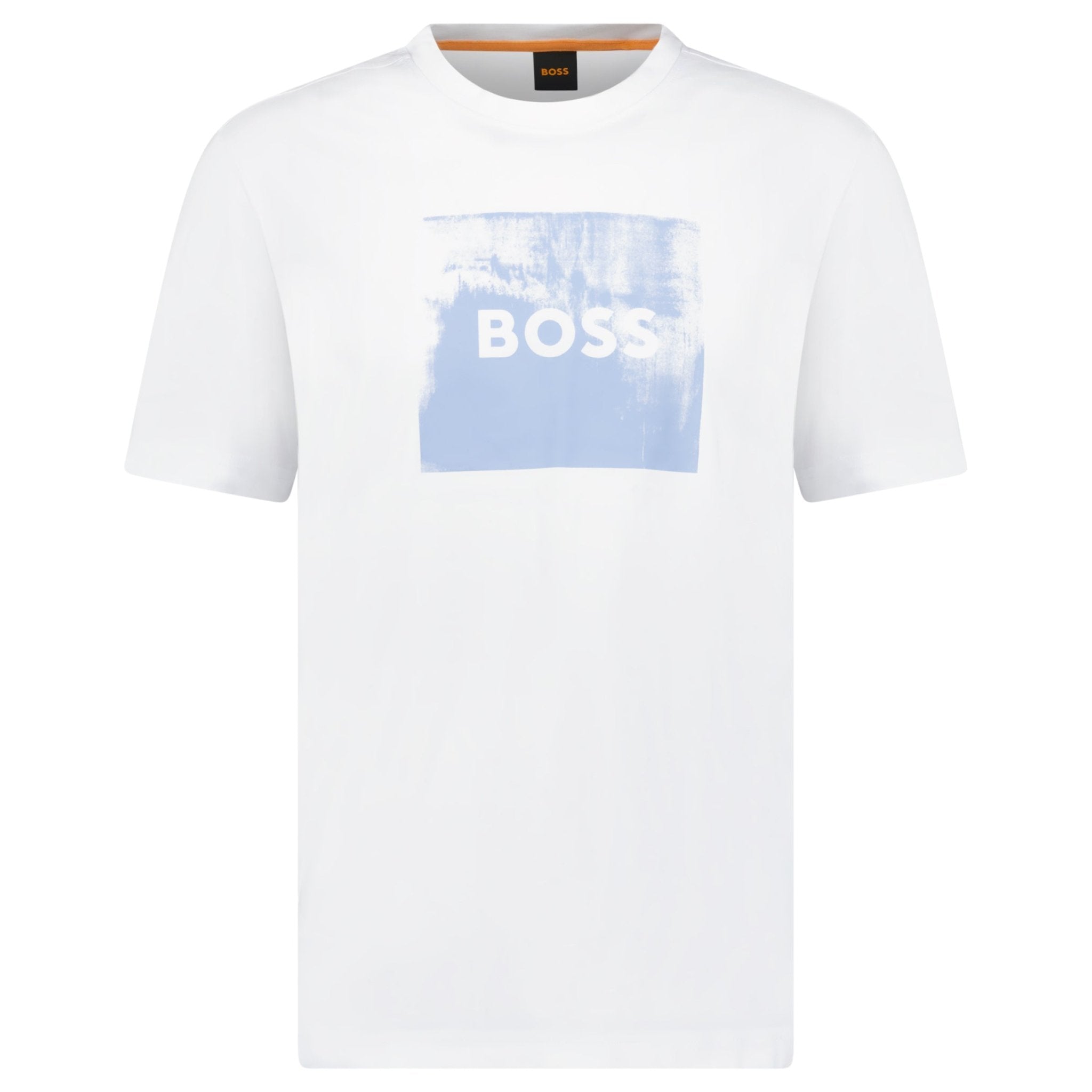 Hugo Boss Regular Fit Graphic Print T-Shirt White