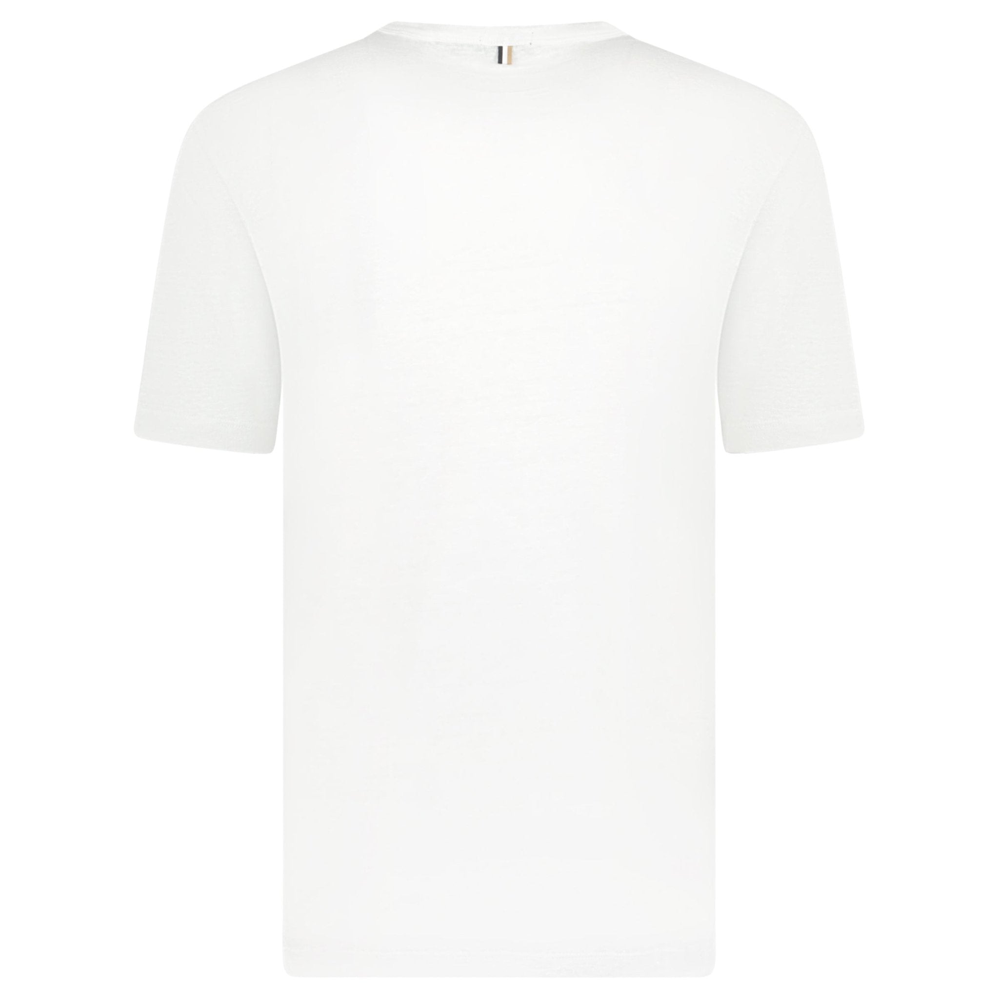 Hugo Boss Linen Tiburt T-Shirt White