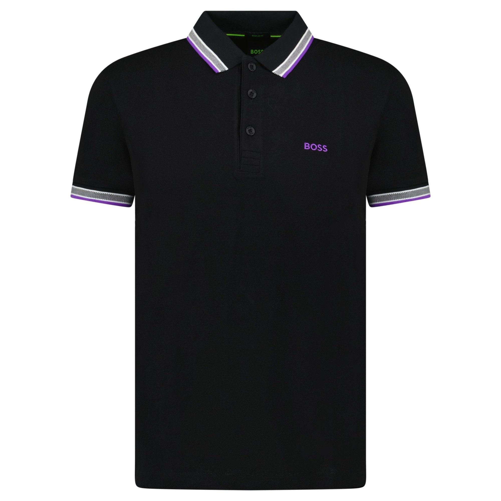 Hugo Boss Paddy Polo Shirt Purple & Black