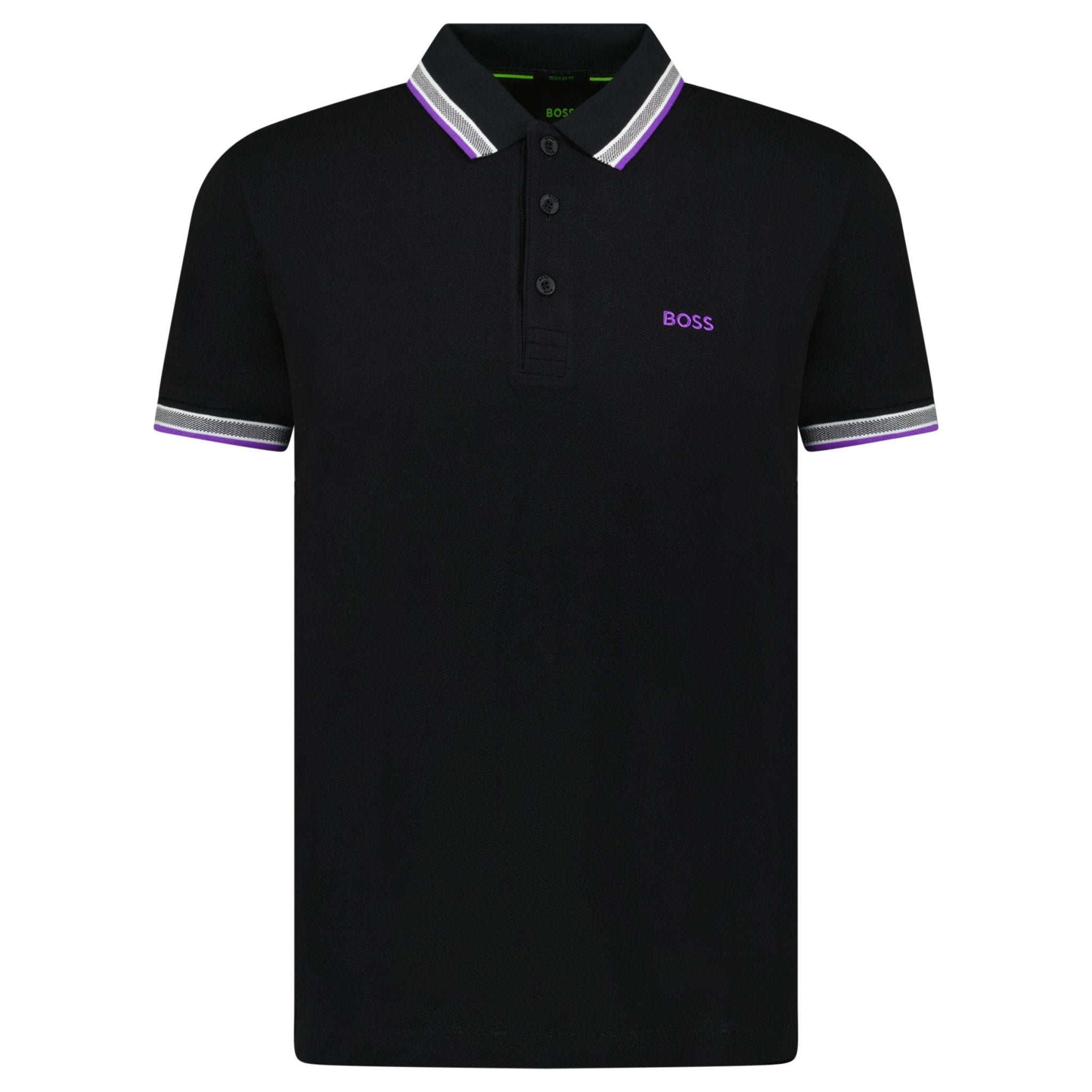 Hugo Boss Paddy Polo Shirt Purple & Black