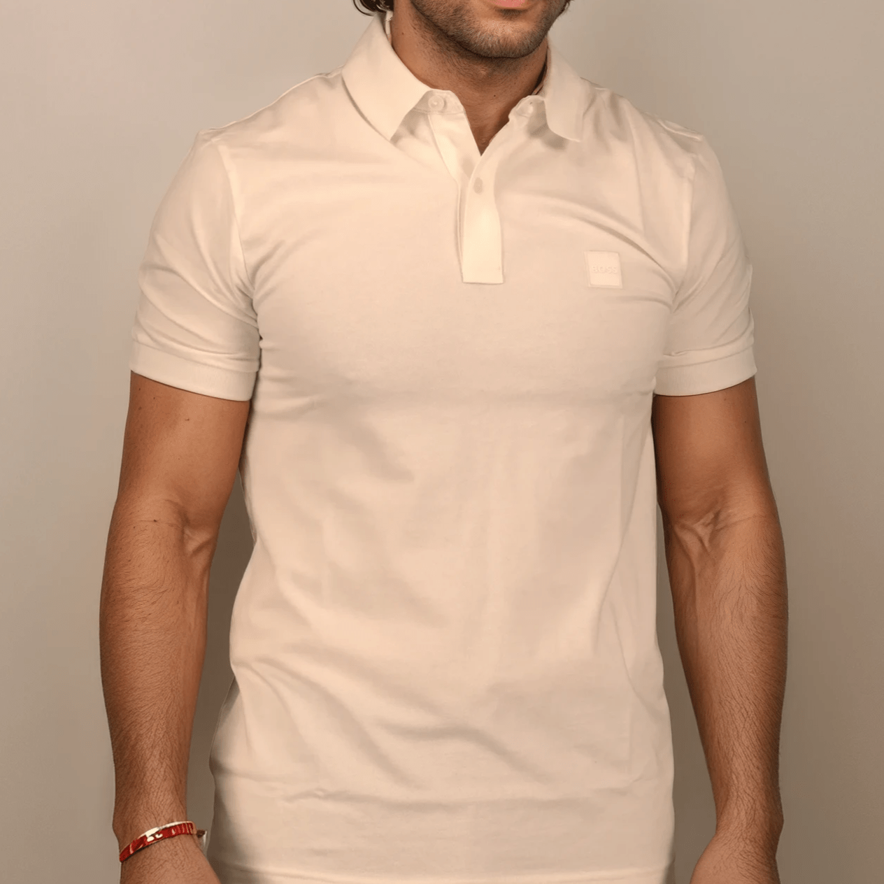 Hugo Boss Passertip Polo T-Shirt in White
