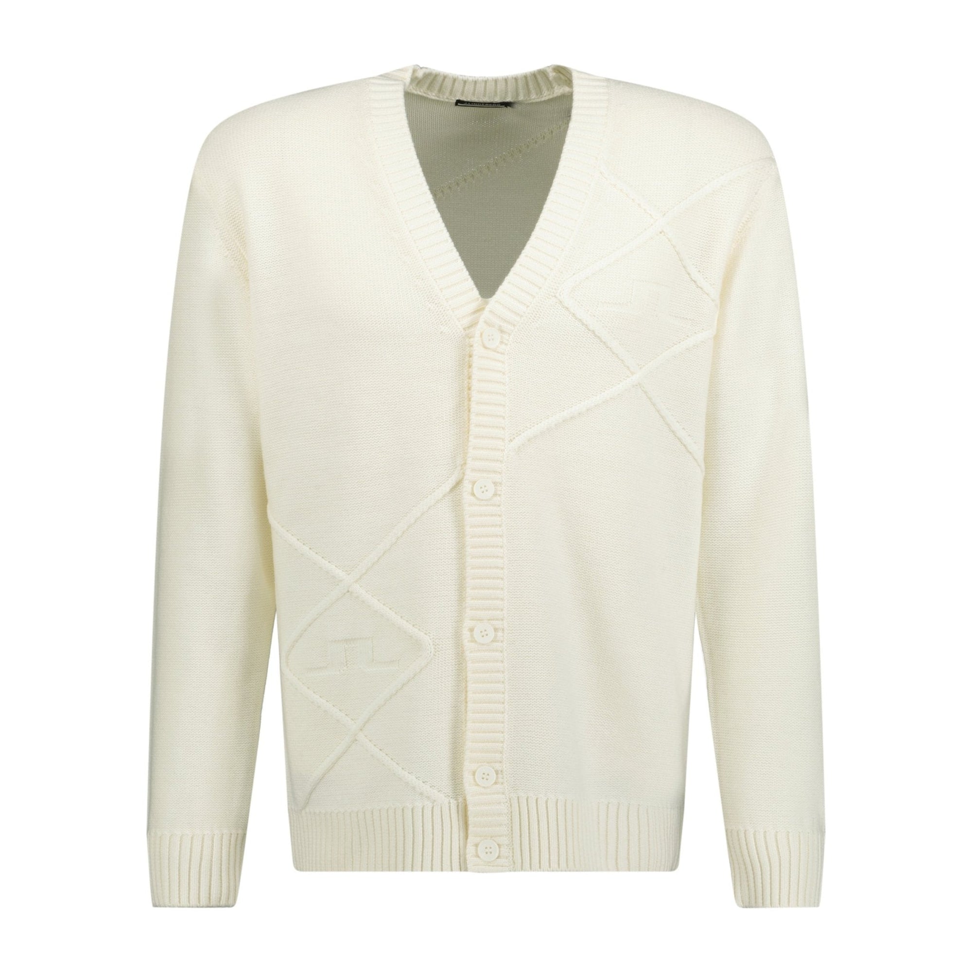 J.Lindeberg Clarke Knitted Golf Cardigan White