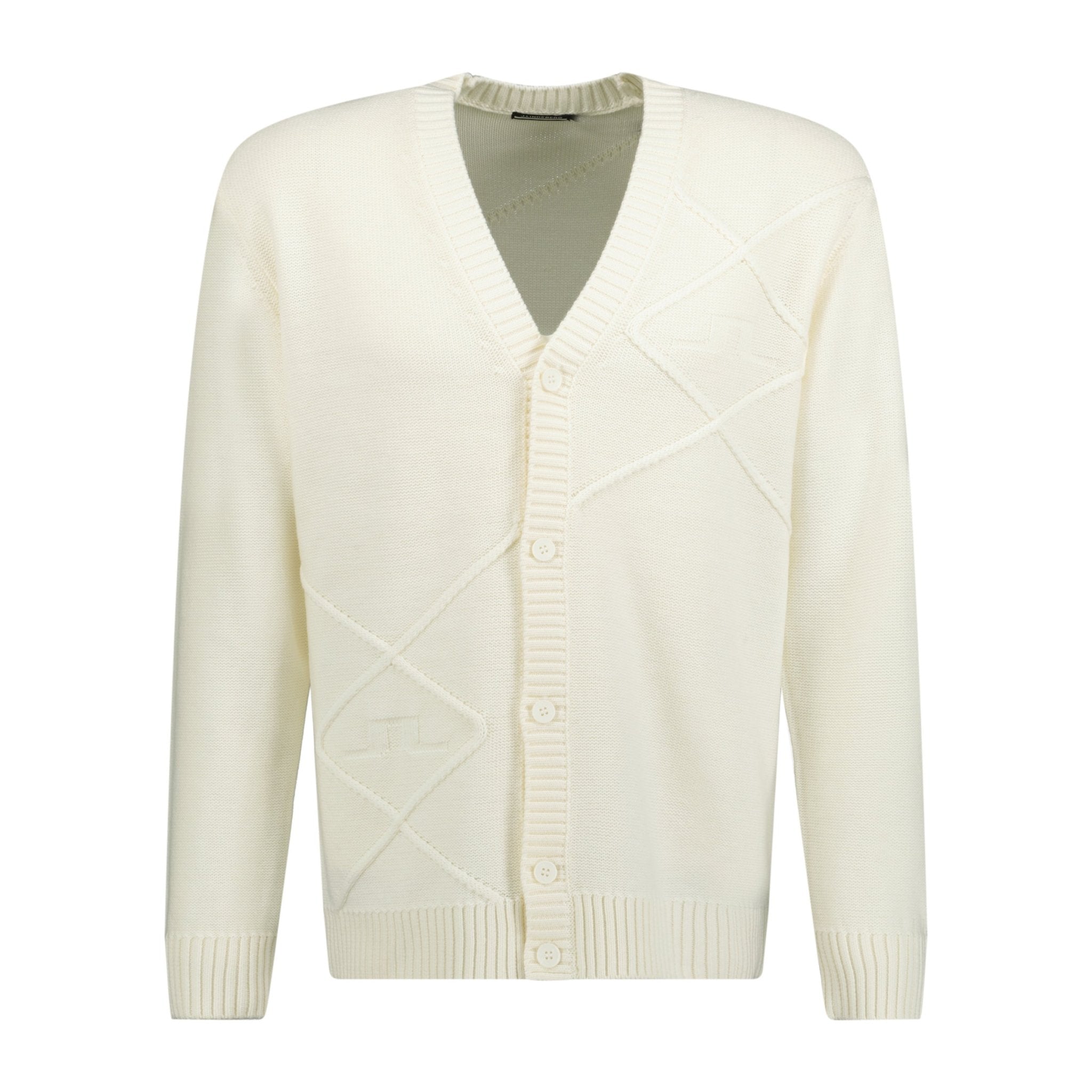 J.Lindeberg Clarke Knitted Golf Cardigan White