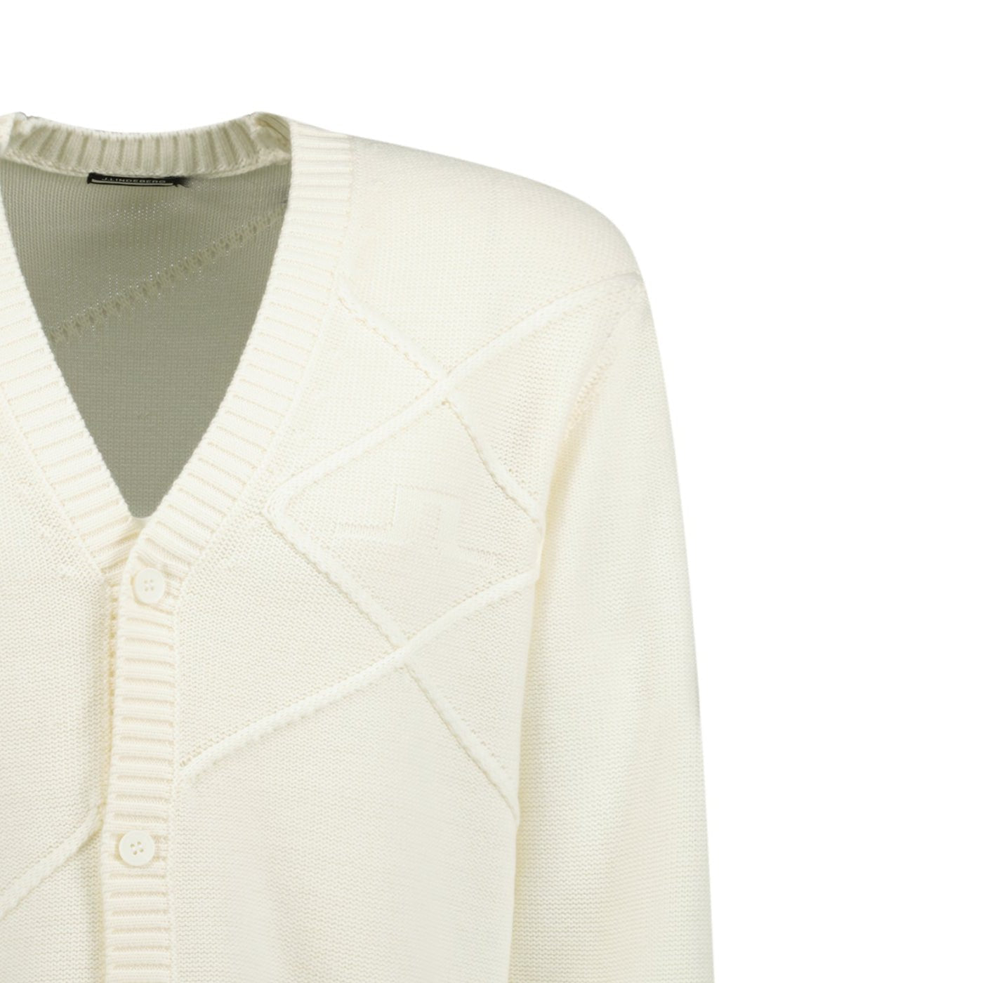 J.Lindeberg Clarke Knitted Golf Cardigan White